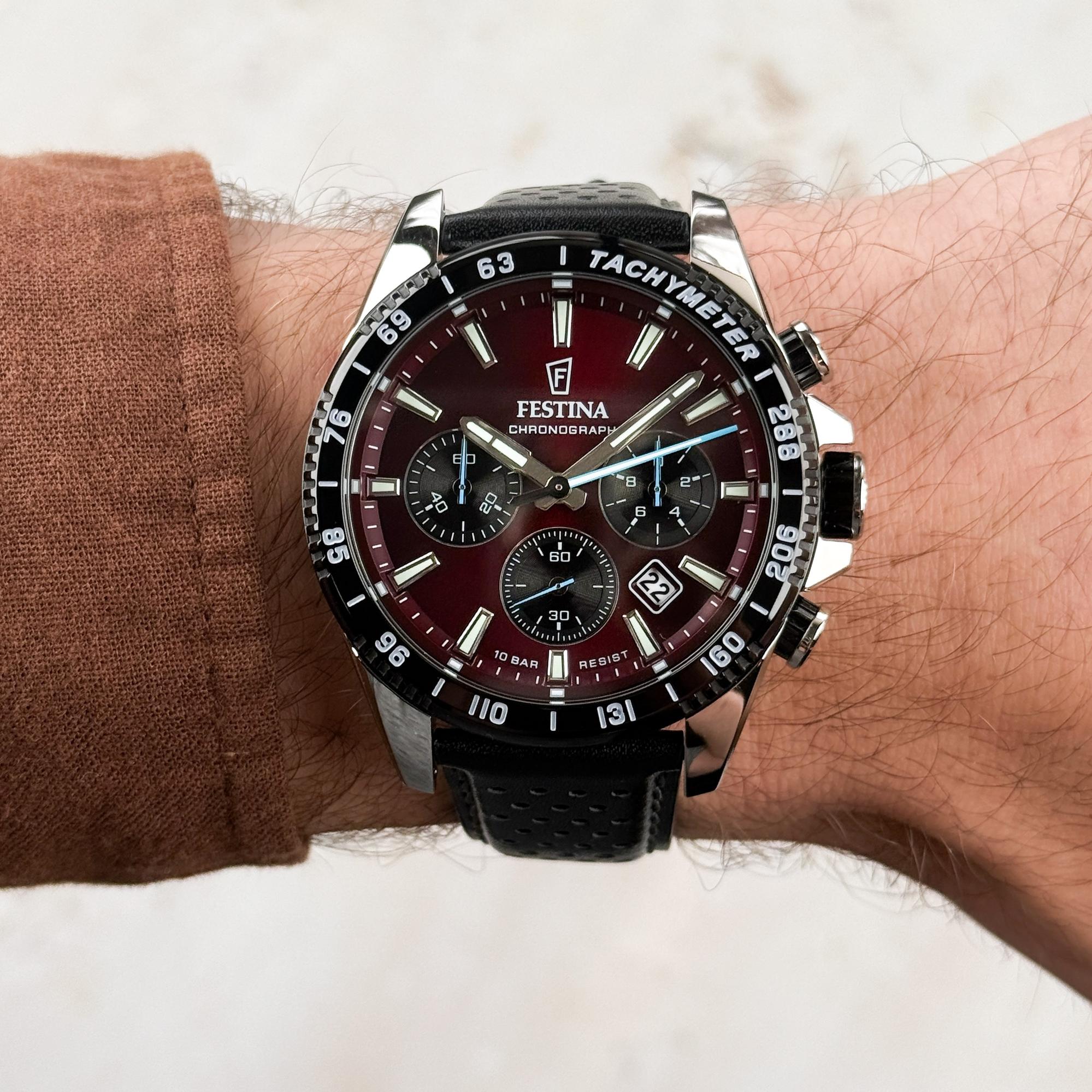 zegarek Festina F20561-7 srebrny Timeless Chronograph - miniatura 7