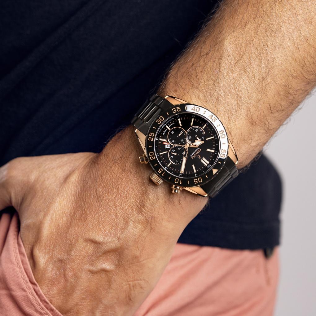 zegarek Festina F20578-1 różowe złoto Ceramic - miniatura 5
