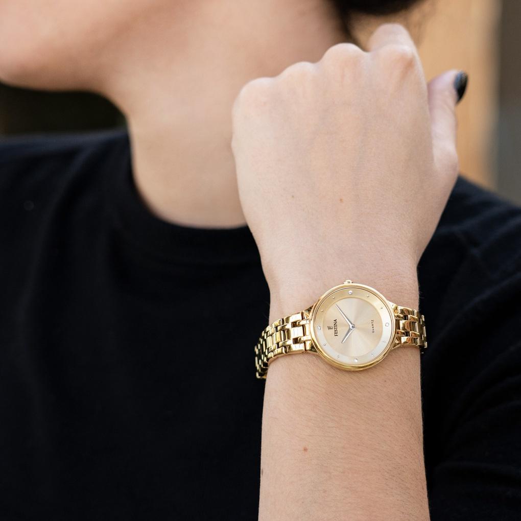 zegarek Festina F20601-2 złoty Mademoiselle - miniatura 5