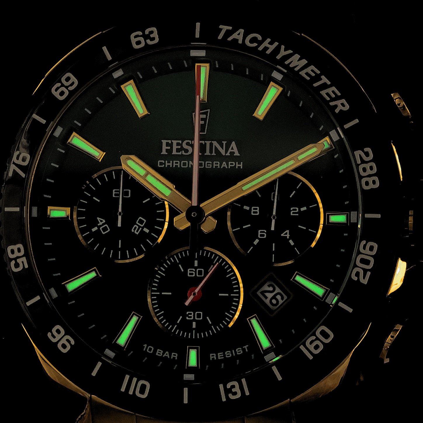 zegarek Festina F20634-4 złoty Chronograf
