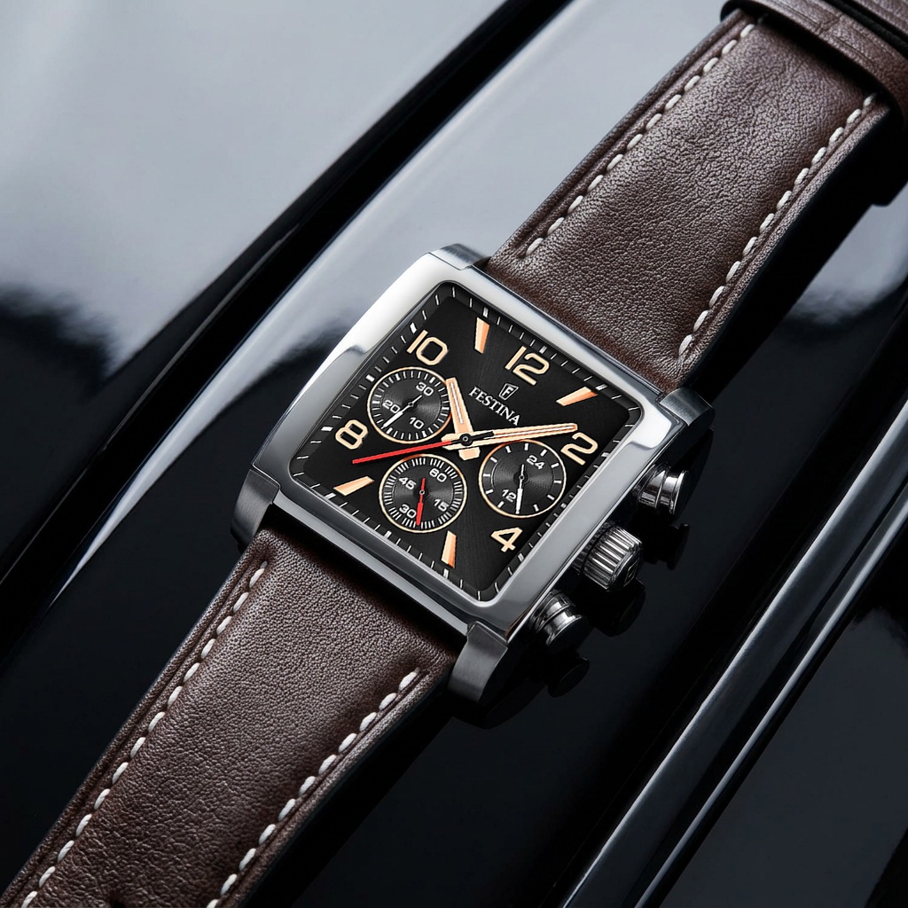 zegarek Festina F20653-4 Timeless Chronograph męski z chronograf Timeless Chronograph - miniatura 3
