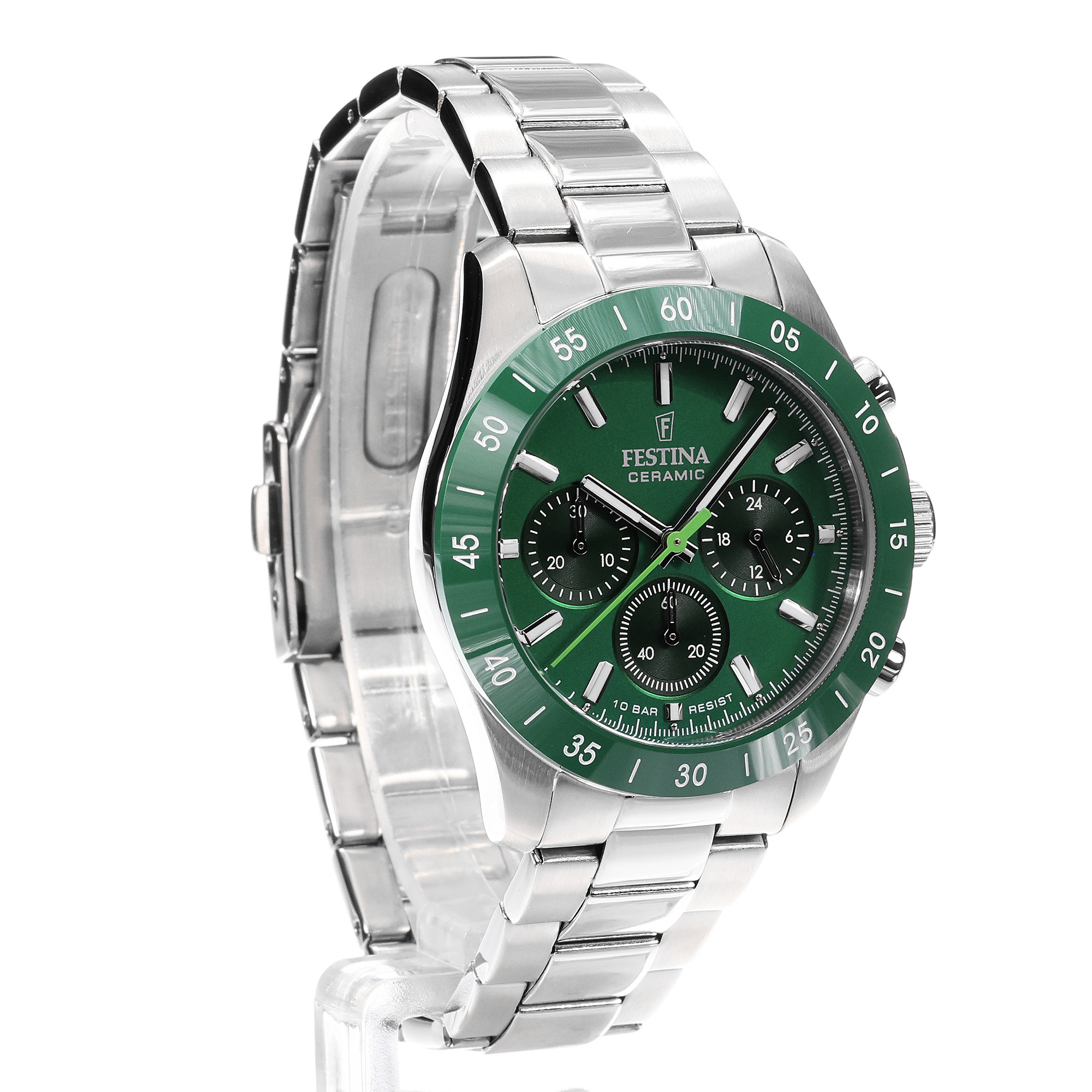zegarek Festina F20693-5 Ceramic damski z chronograf Ceramic