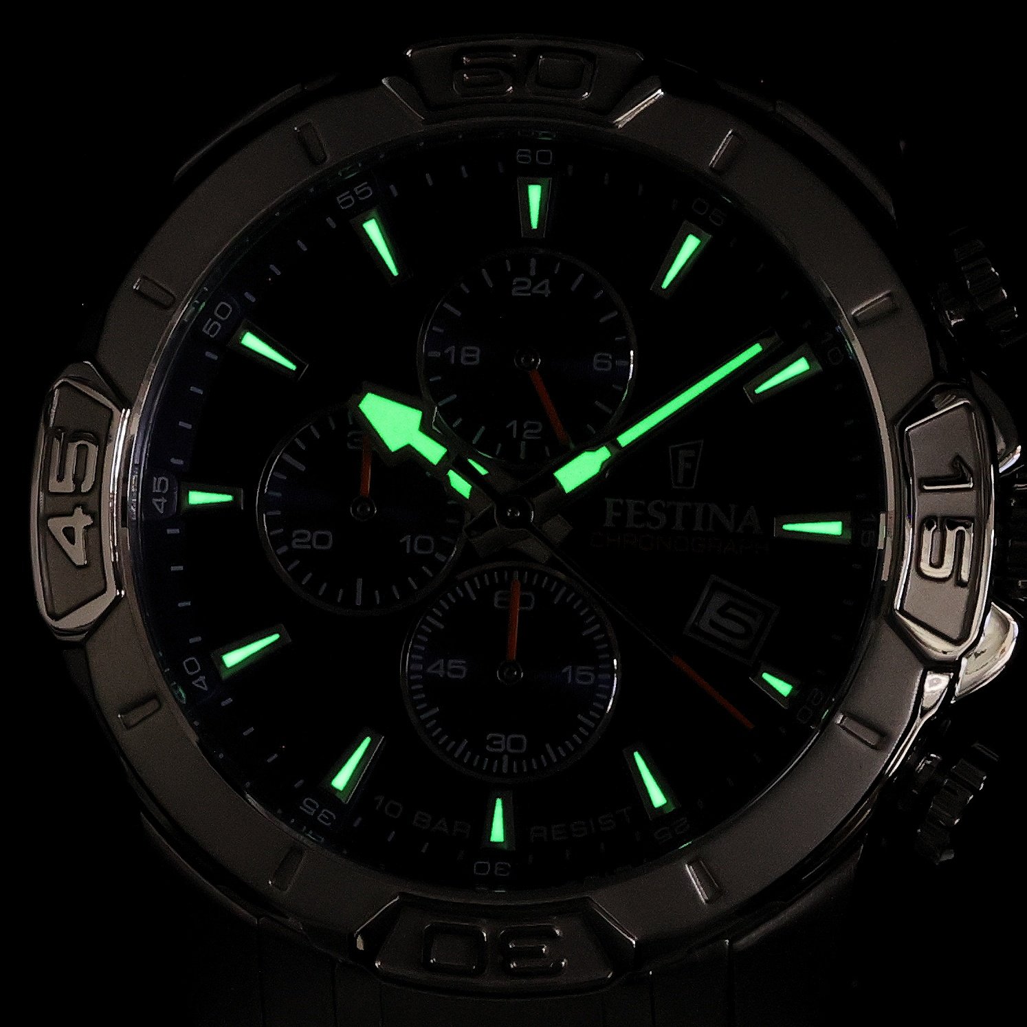 zegarek Festina F20704-2 srebrny Timeless Chronograph