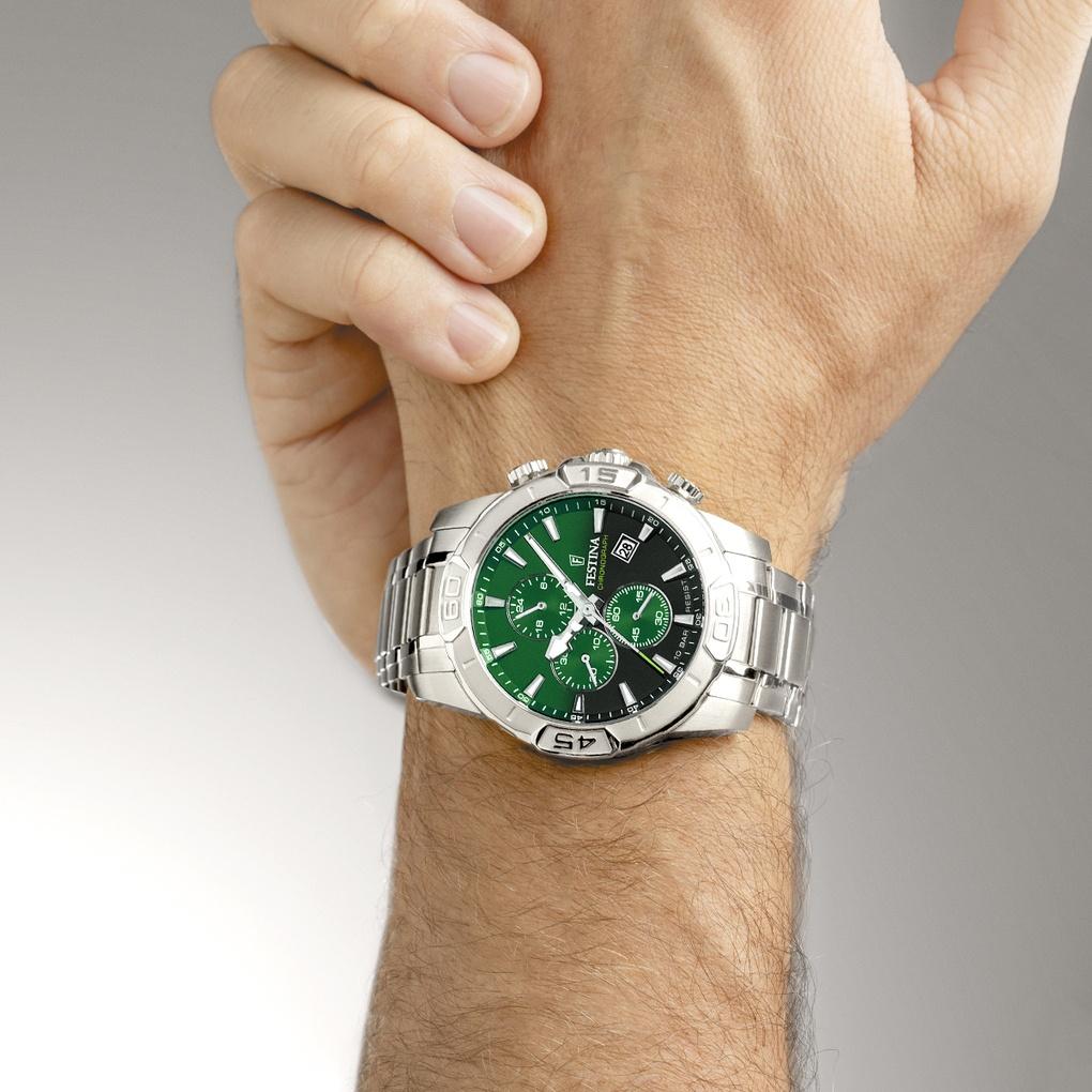 zegarek Festina F20704-5 Timeless Chronograph męski z chronograf Timeless Chronograph - miniatura 3