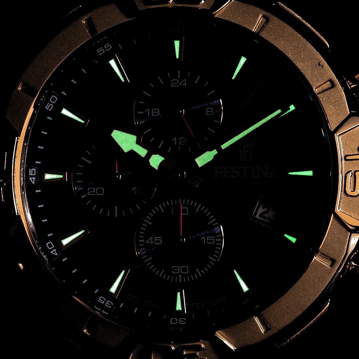 zegarek Festina F20705-3 złoty Timeless Chronograph