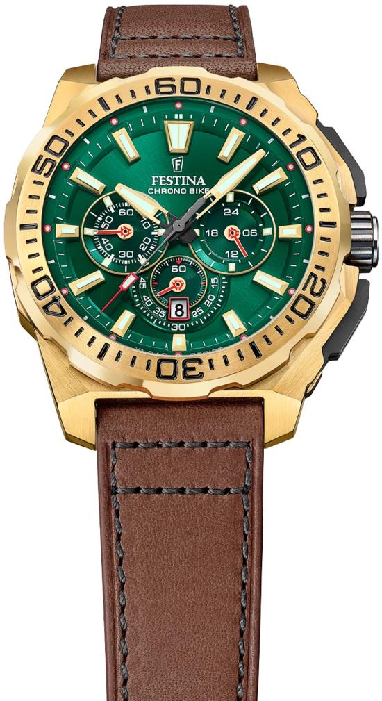 zegarek Festina F20728-2 złoty Chrono Bike