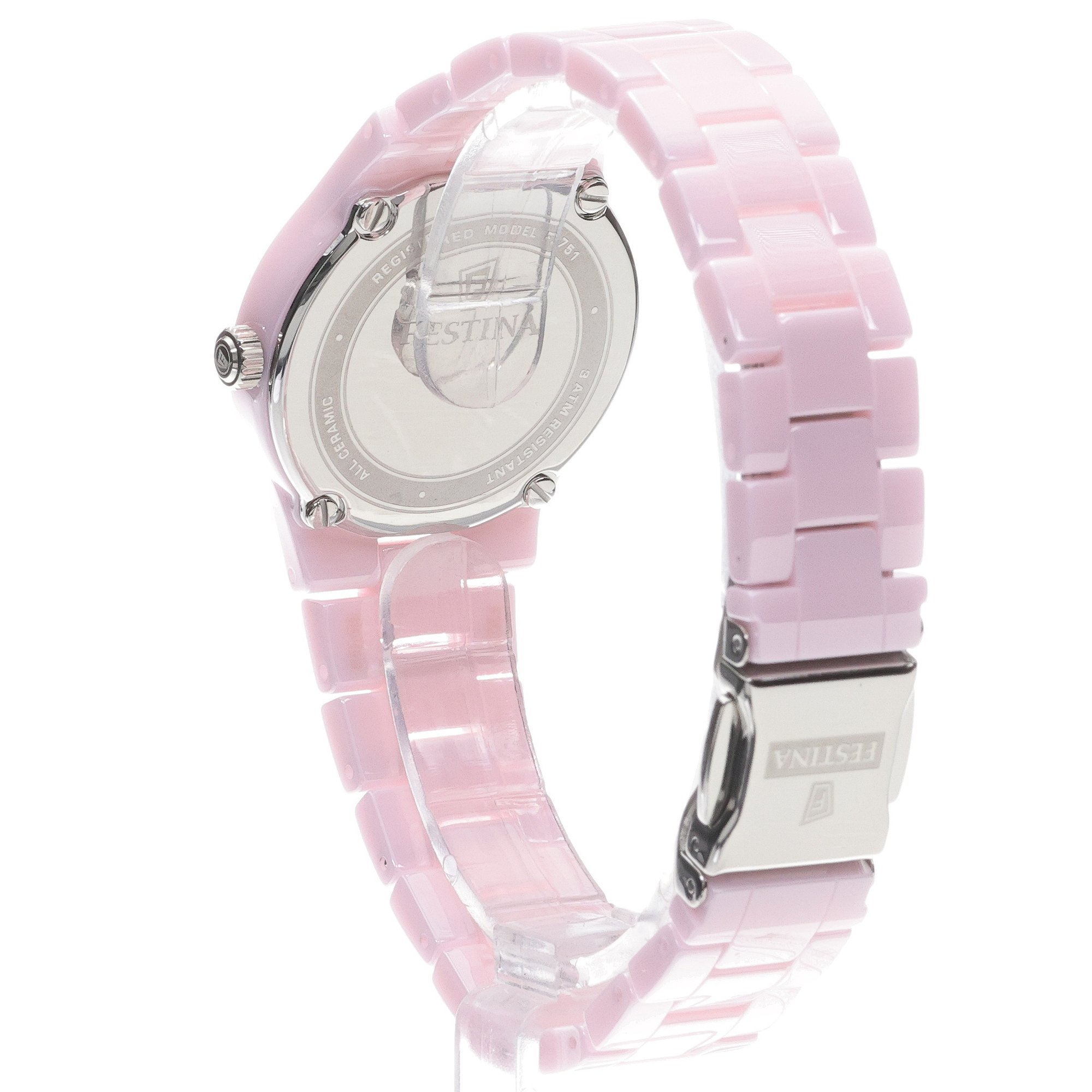 zegarek Festina F20751-2 różowy Ceramic - miniatura 4