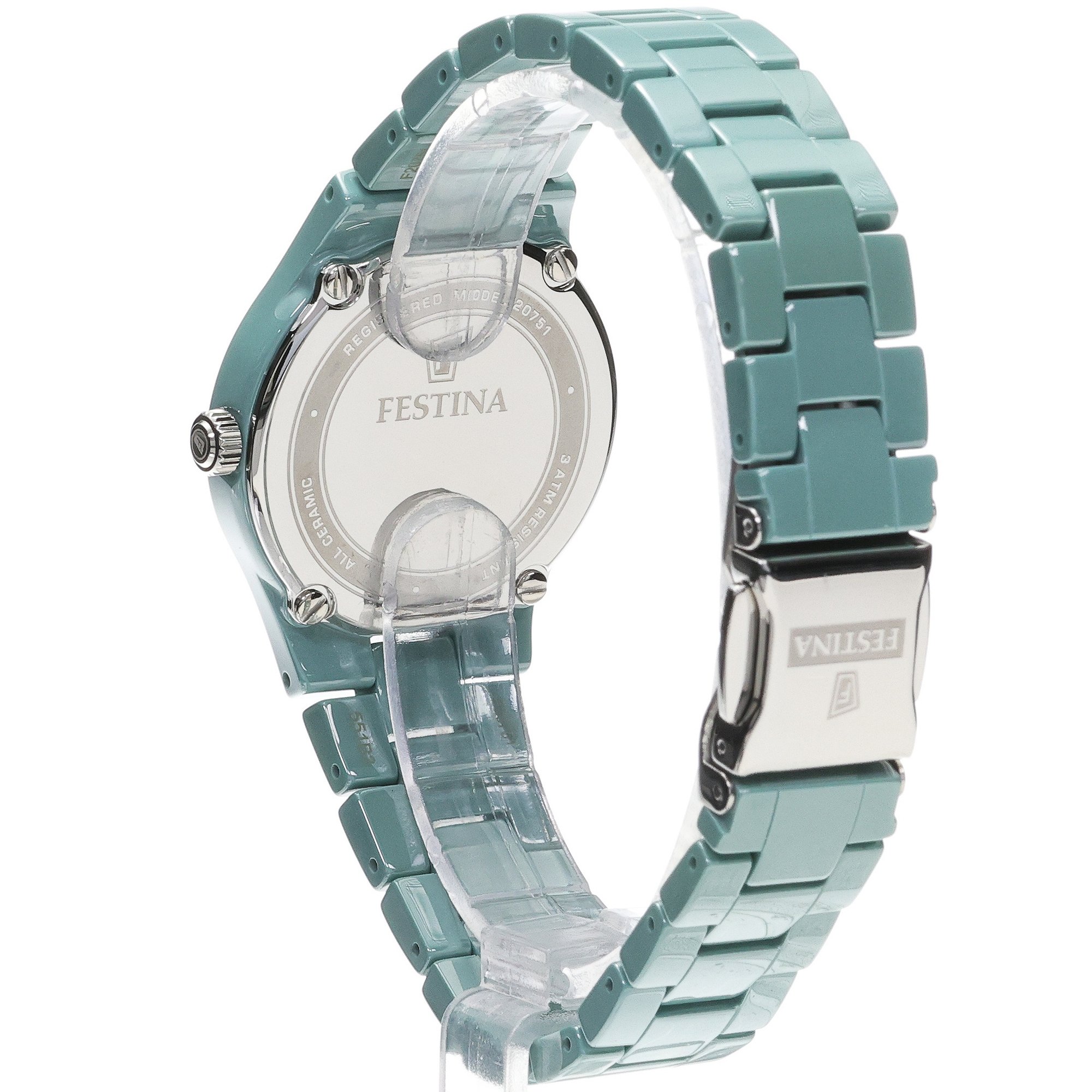 zegarek Festina F20751-3 zielony Ceramic