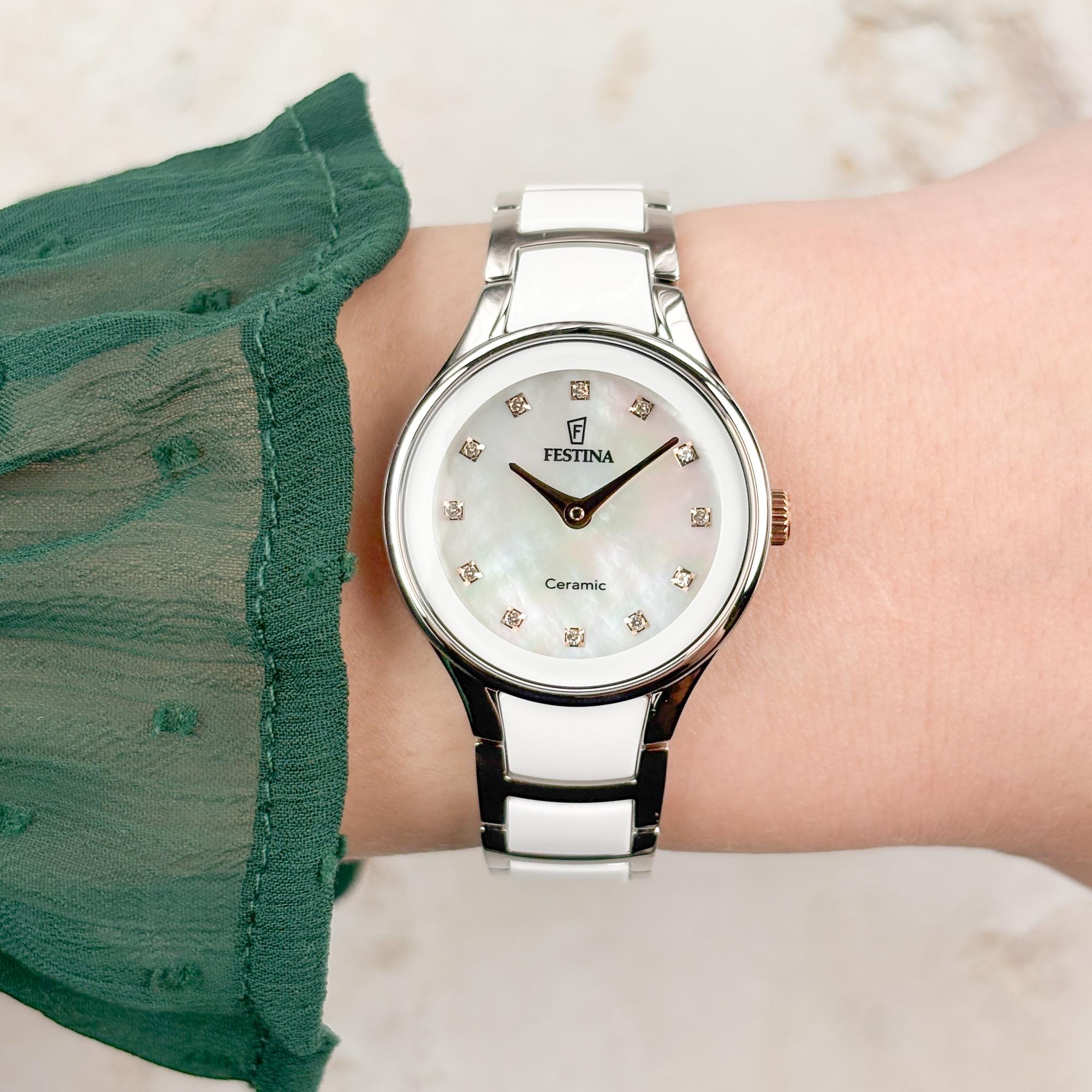 zegarek Festina F20752-8 kwarcowy damski Ceramic Ceramic