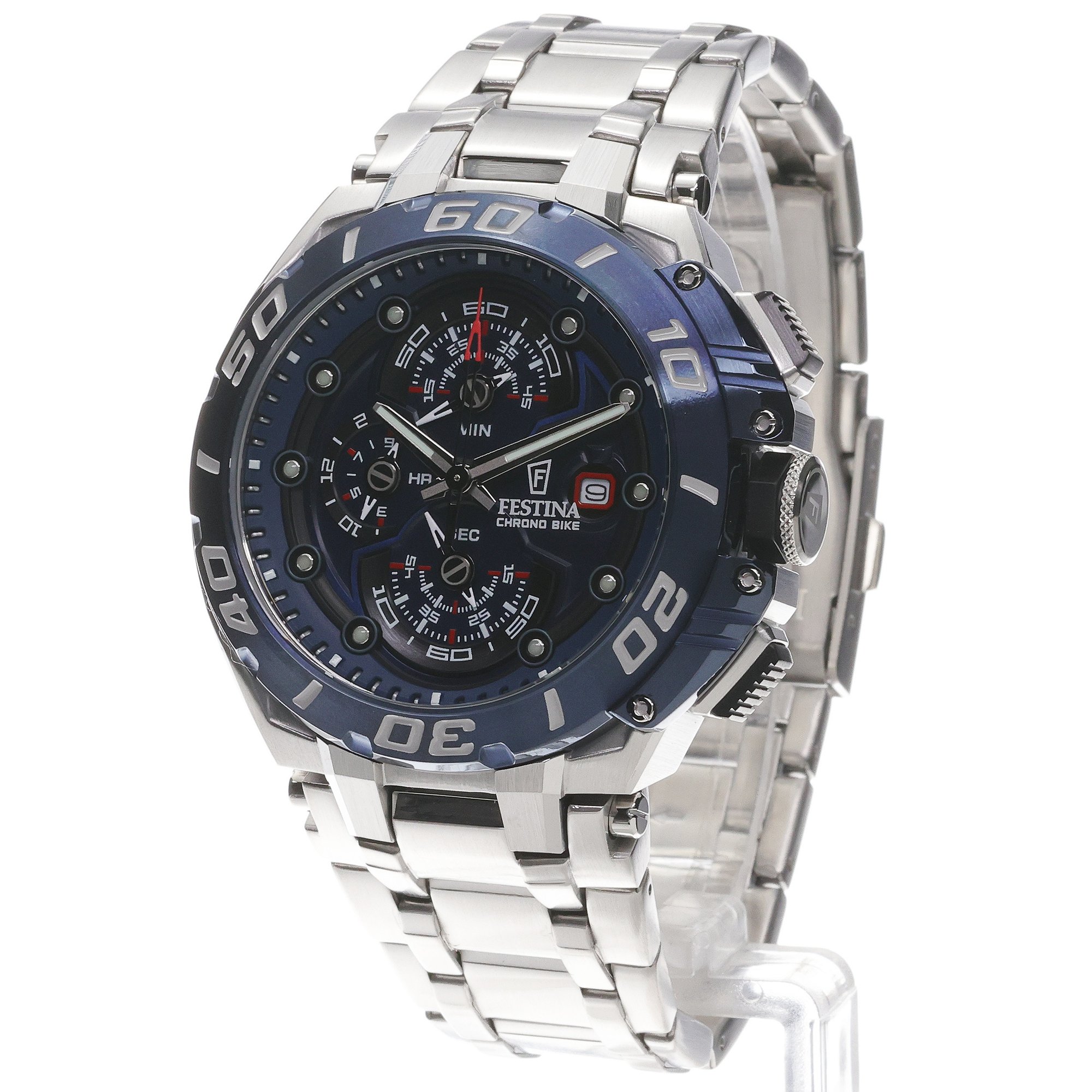 zegarek Festina F20754-4 srebrny Chrono Bike - miniatura 2
