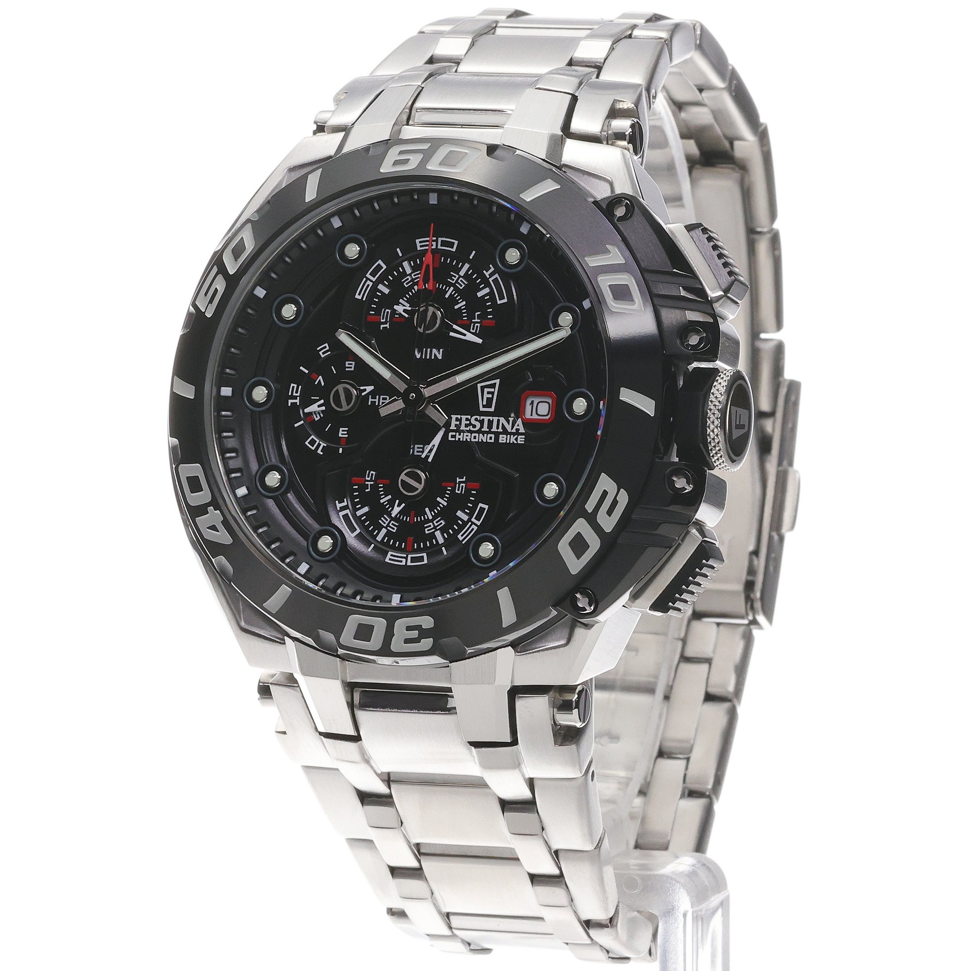 zegarek Festina F20754-6 srebrny Chrono Bike - miniatura 2