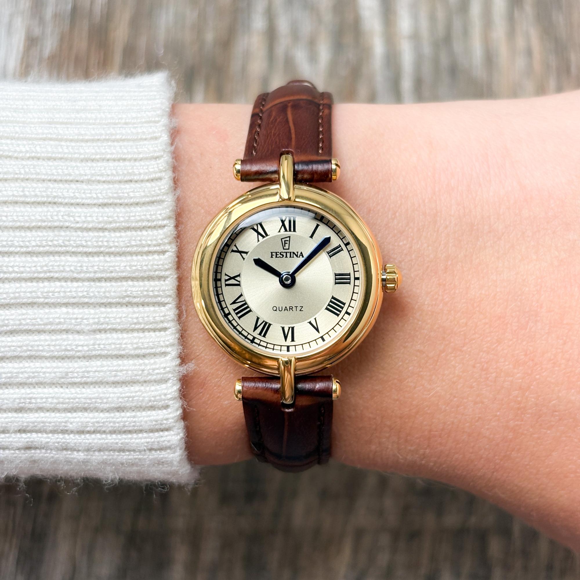 zegarek Festina F20788-2 złoty Mademoiselle