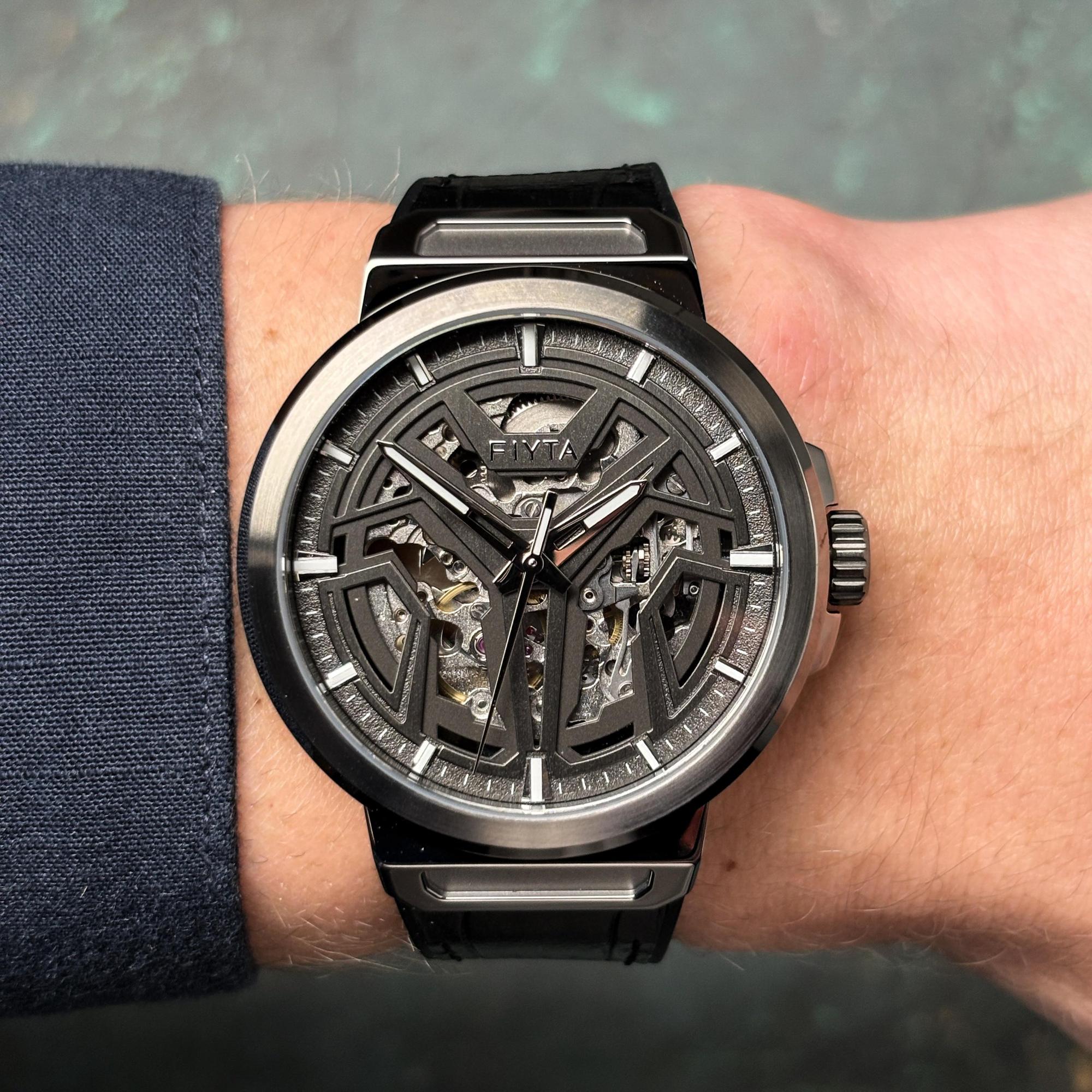 zegarek Fiyta GA35008HHBB Interstellar Space Capsule Automatic Męskie szafirowe