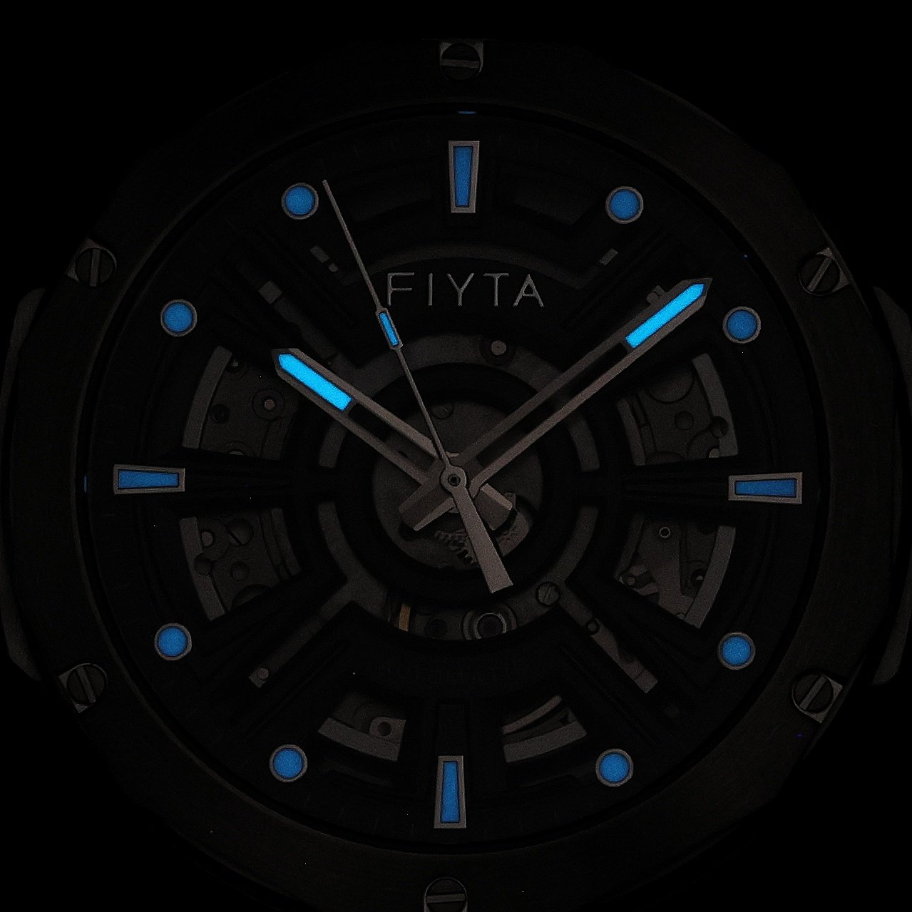 zegarek Fiyta GA866025WHB srebrny Męskie