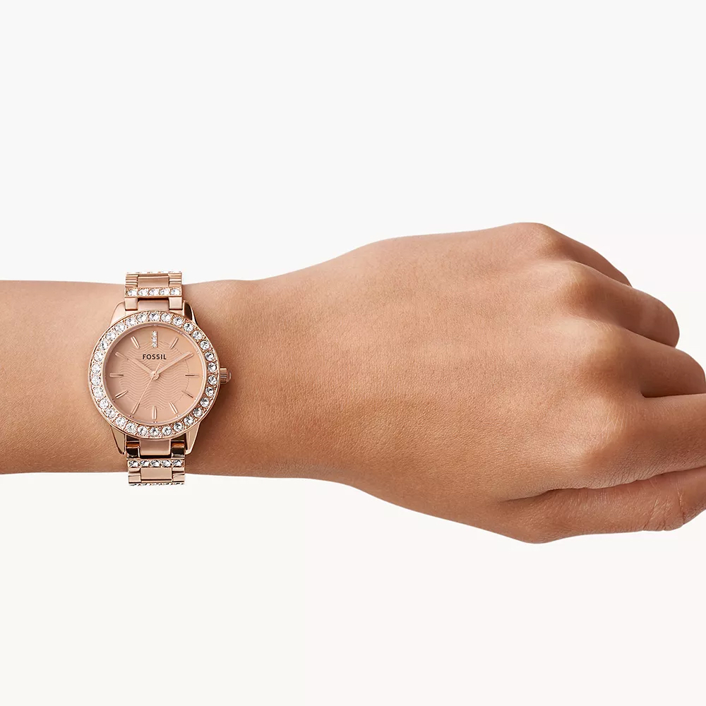 zegarek Fossil ES3020 różowe złoto Trend - miniatura 4