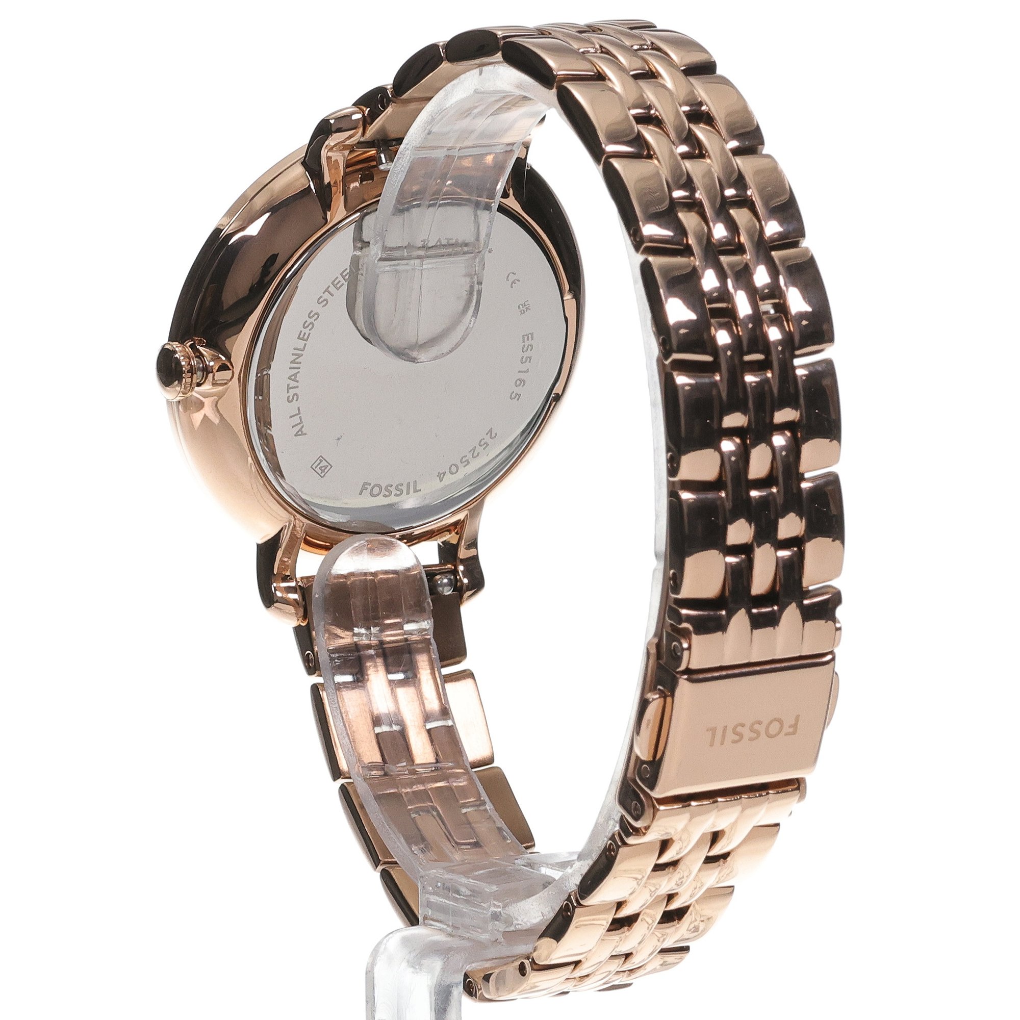 zegarek Fossil ES5165 kwarcowy damski Jacqueline Multifunction Rose Gold-Tone Stainless Steel - miniatura 4