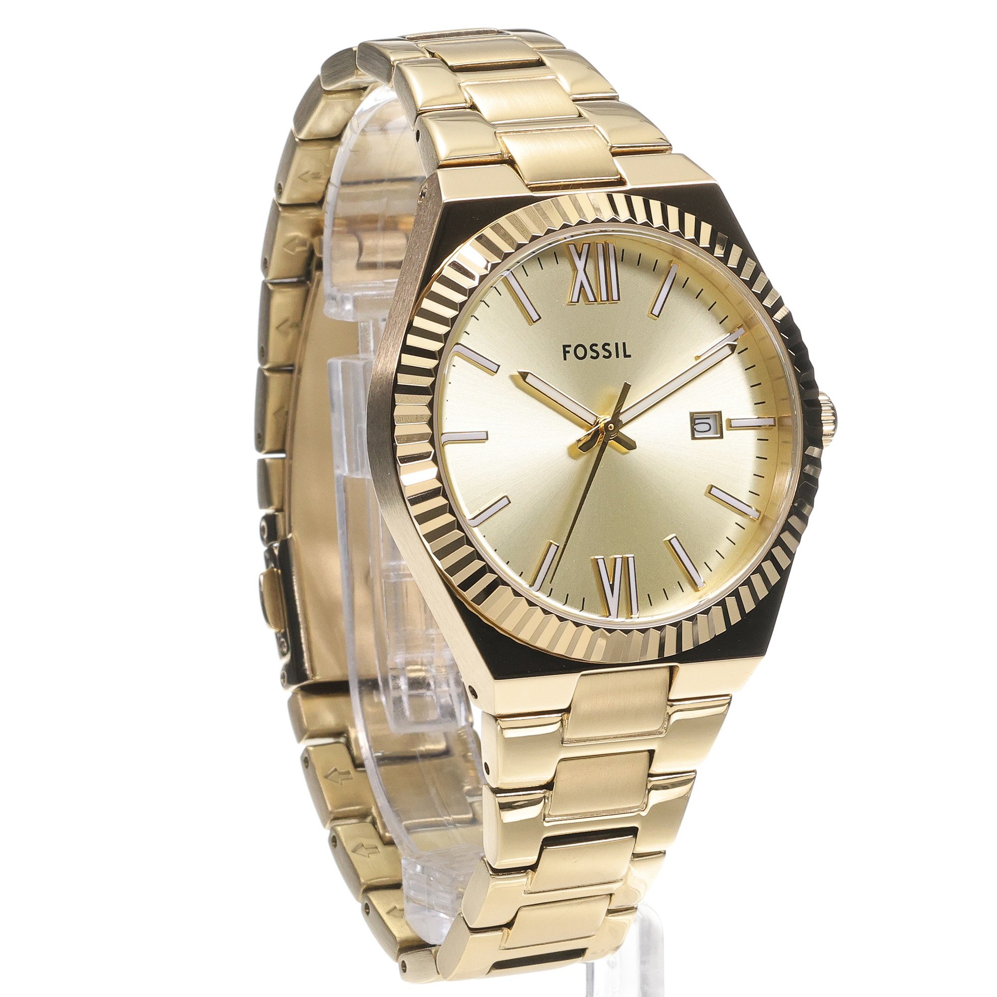 zegarek Fossil ES5299 kwarcowy damski Damskie SCARLETTE Gold Stainless Steel 38mm - miniatura 3
