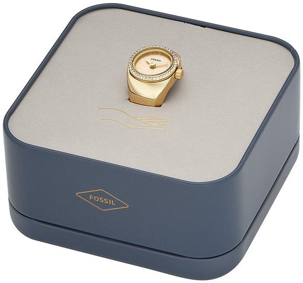 zegarek Fossil ES5319 kwarcowy damski Fossil Ring Gold Stainless Steel 15mm - miniatura 6