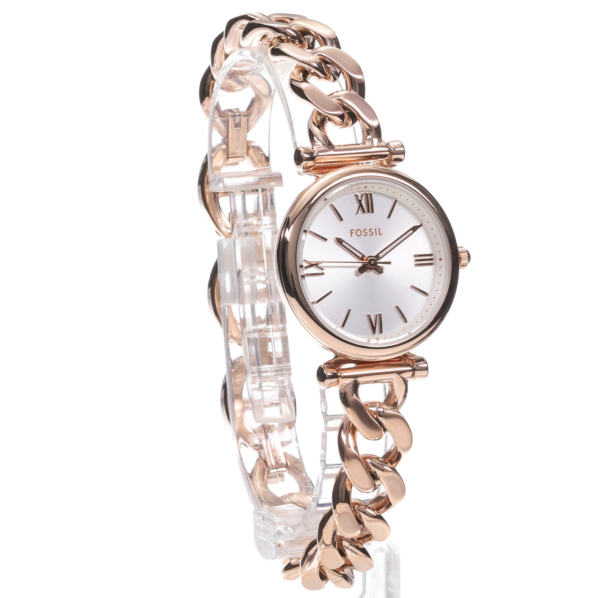 zegarek Fossil ES5330 kwarcowy damski Damskie CARLIE Rose Gold Stainless Steel 28mm