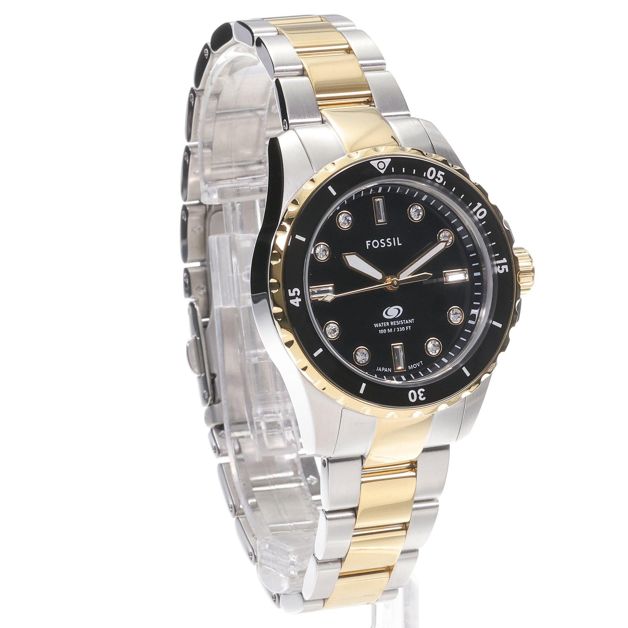 zegarek Fossil ES5349 kwarcowy damski Damskie BLUE DIVE Bicolor Stainless Steel 36mm