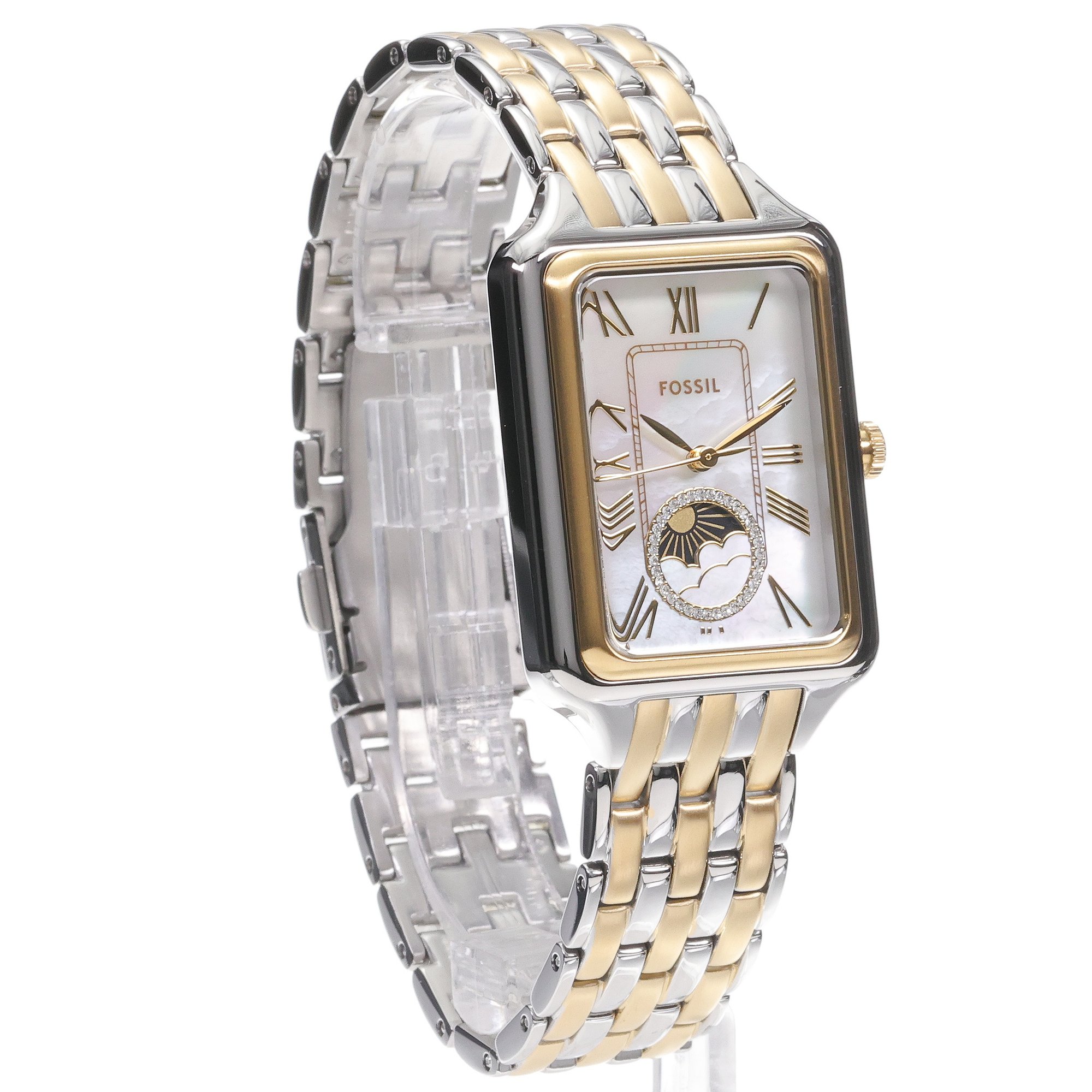 zegarek Fossil ES5399 kwarcowy damski Fossil Raquel Sun Moon Bicolor Stainless Steel 29mm - miniatura 3