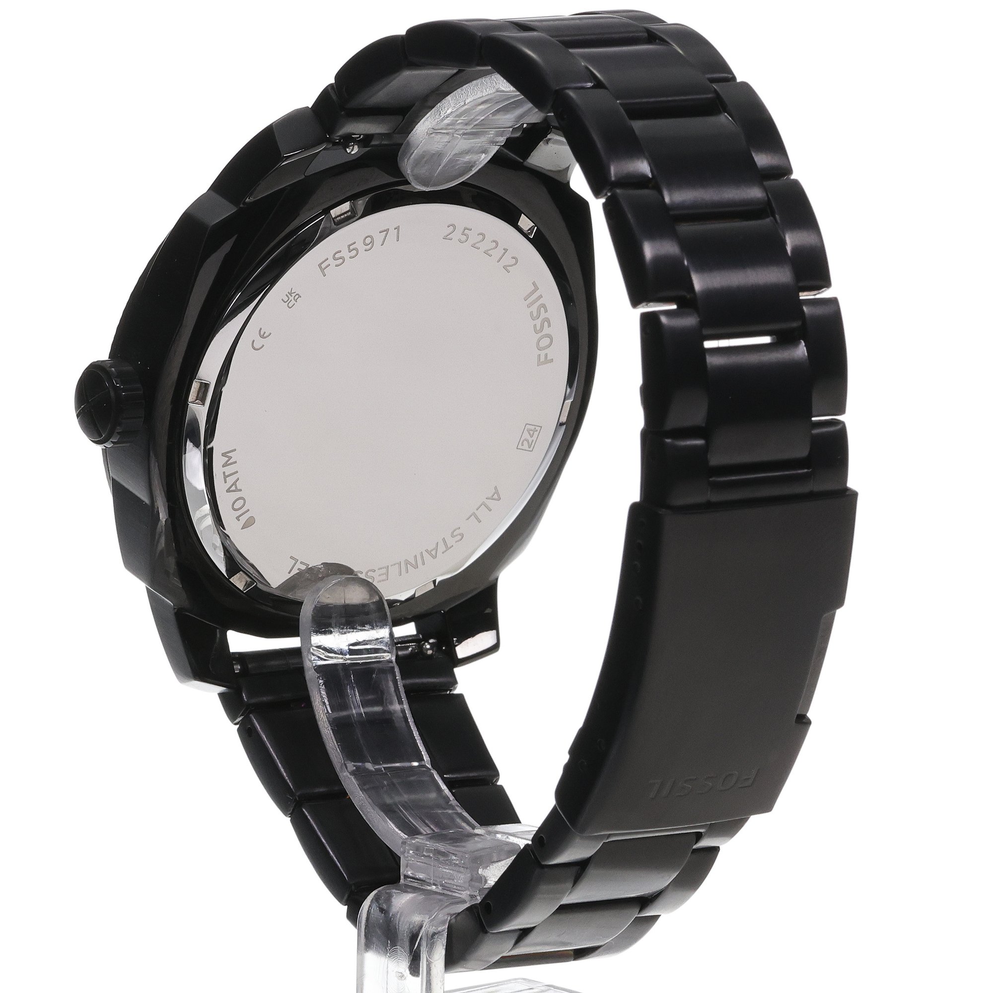 zegarek Fossil FS5971 kwarcowy męski Męskie MACHINE Black Stainless Steel 49mm - miniatura 4