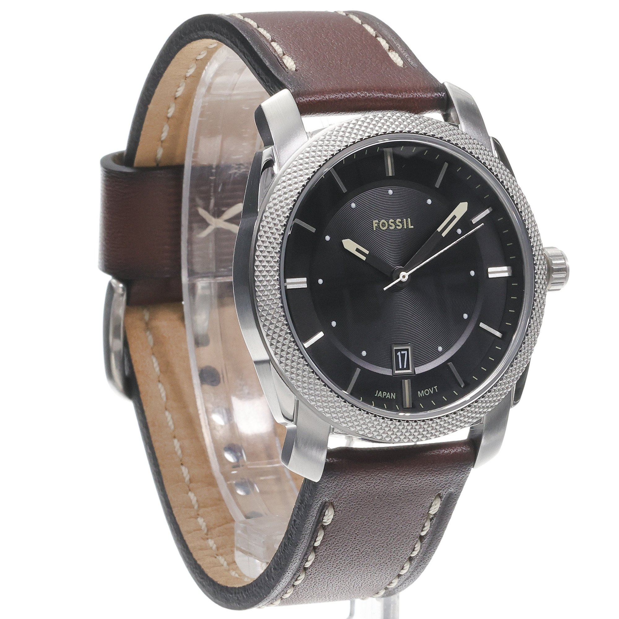 zegarek Fossil FS6081SET kwarcowy męski Męskie Brown Leather Strap Gift Set 41mm - miniatura 3