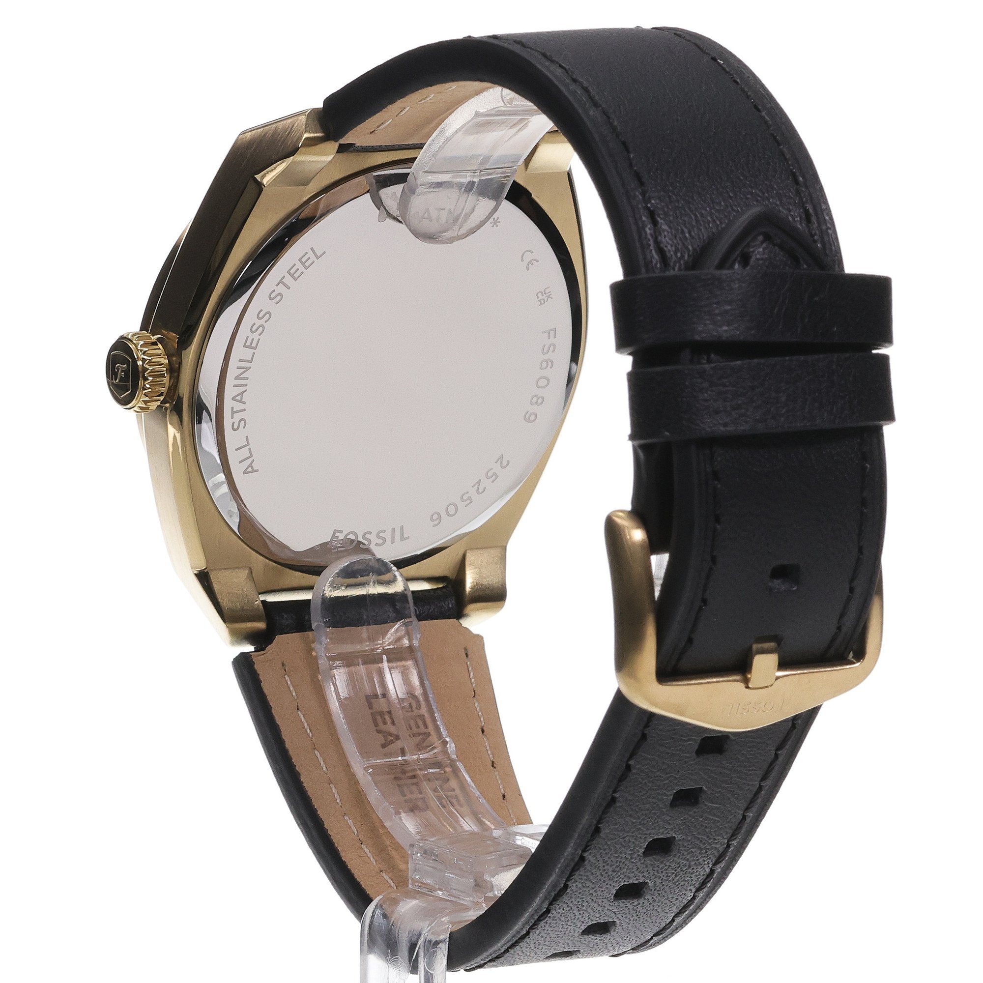 zegarek Fossil FS6089 kwarcowy męski Męskie Black Leather Strap 41mm - miniatura 4