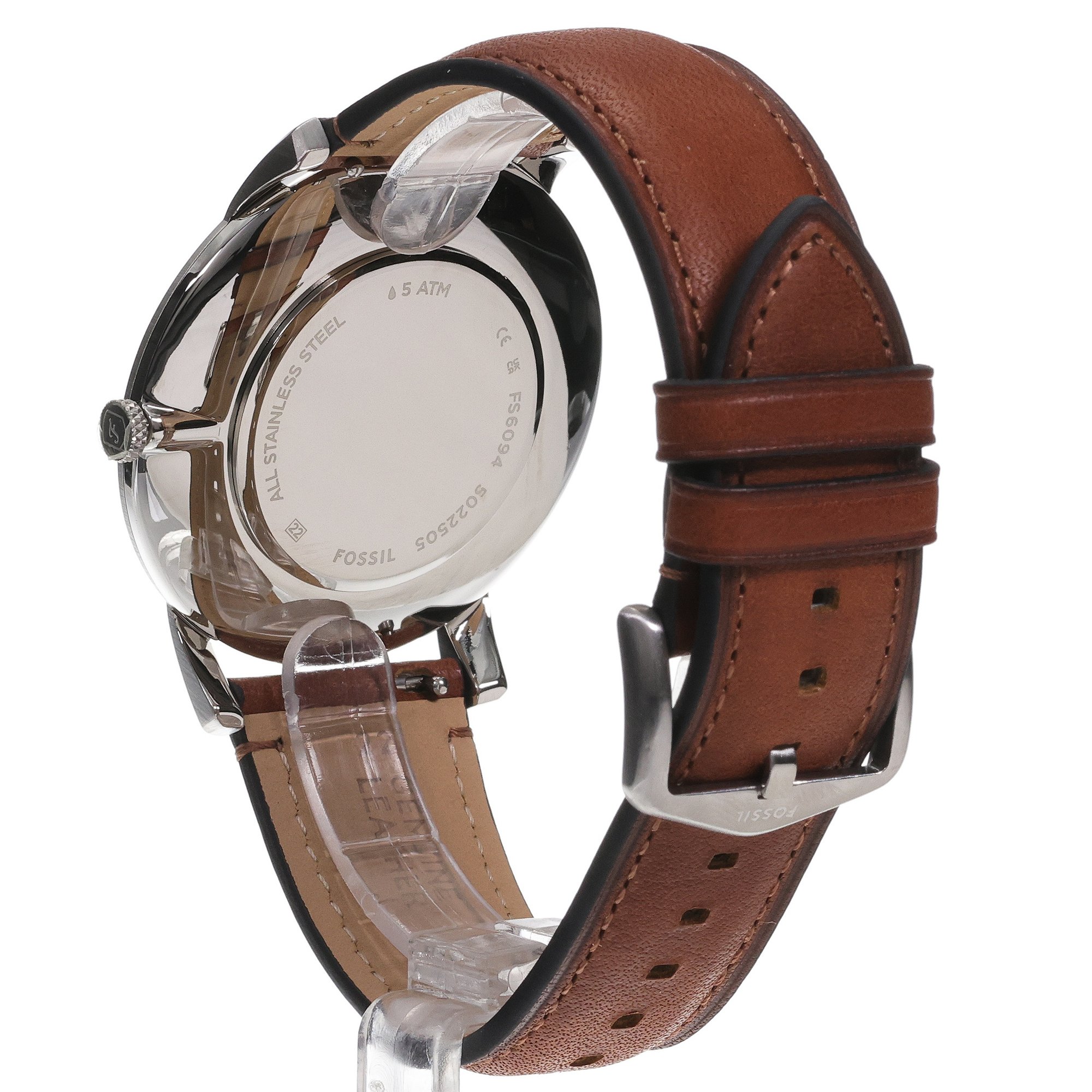 zegarek Fossil FS6094 kwarcowy męski Męskie Brown Leather Strap 44mm