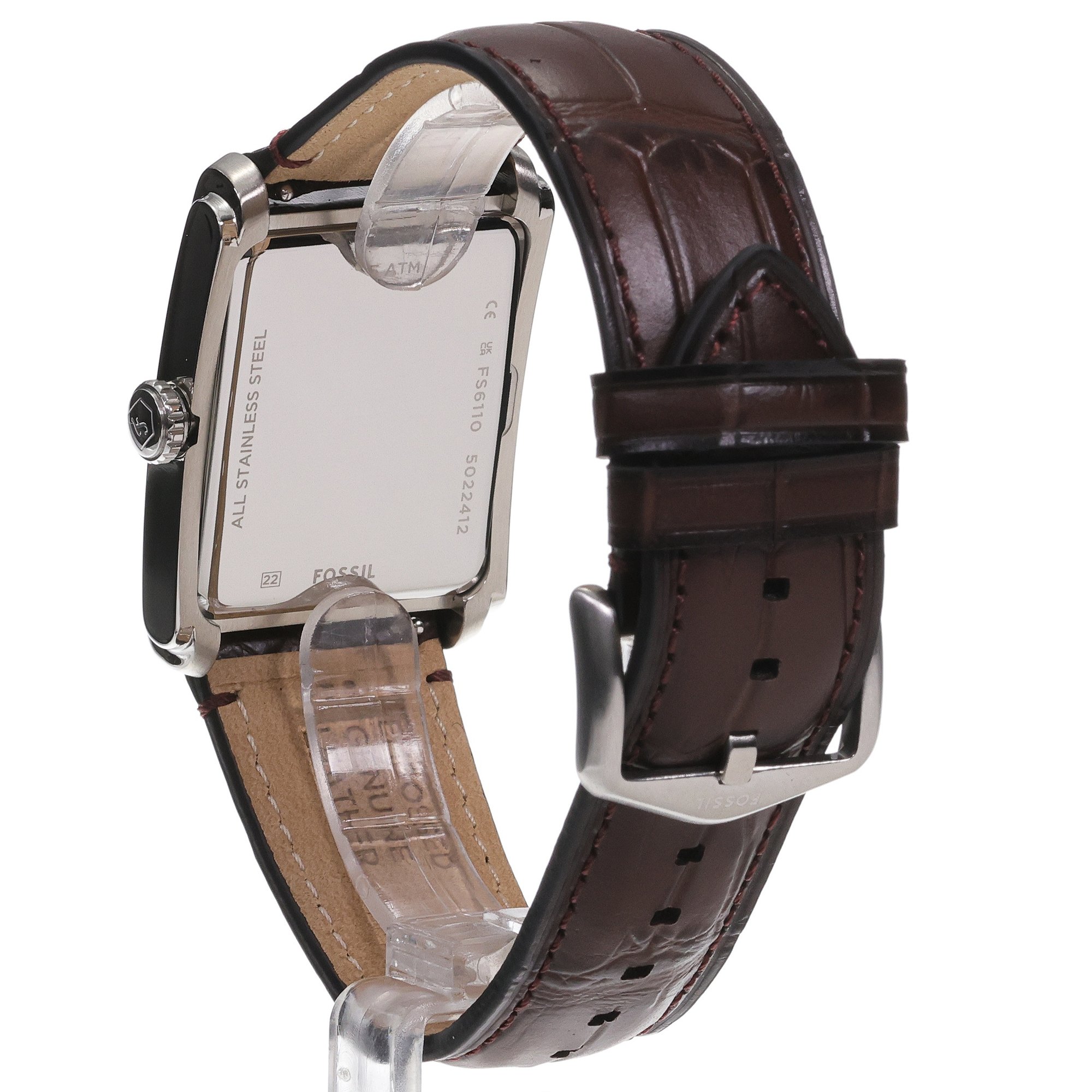 zegarek Fossil FS6110 kwarcowy męski Fossil Carraway Brown Croco Leather 30mm