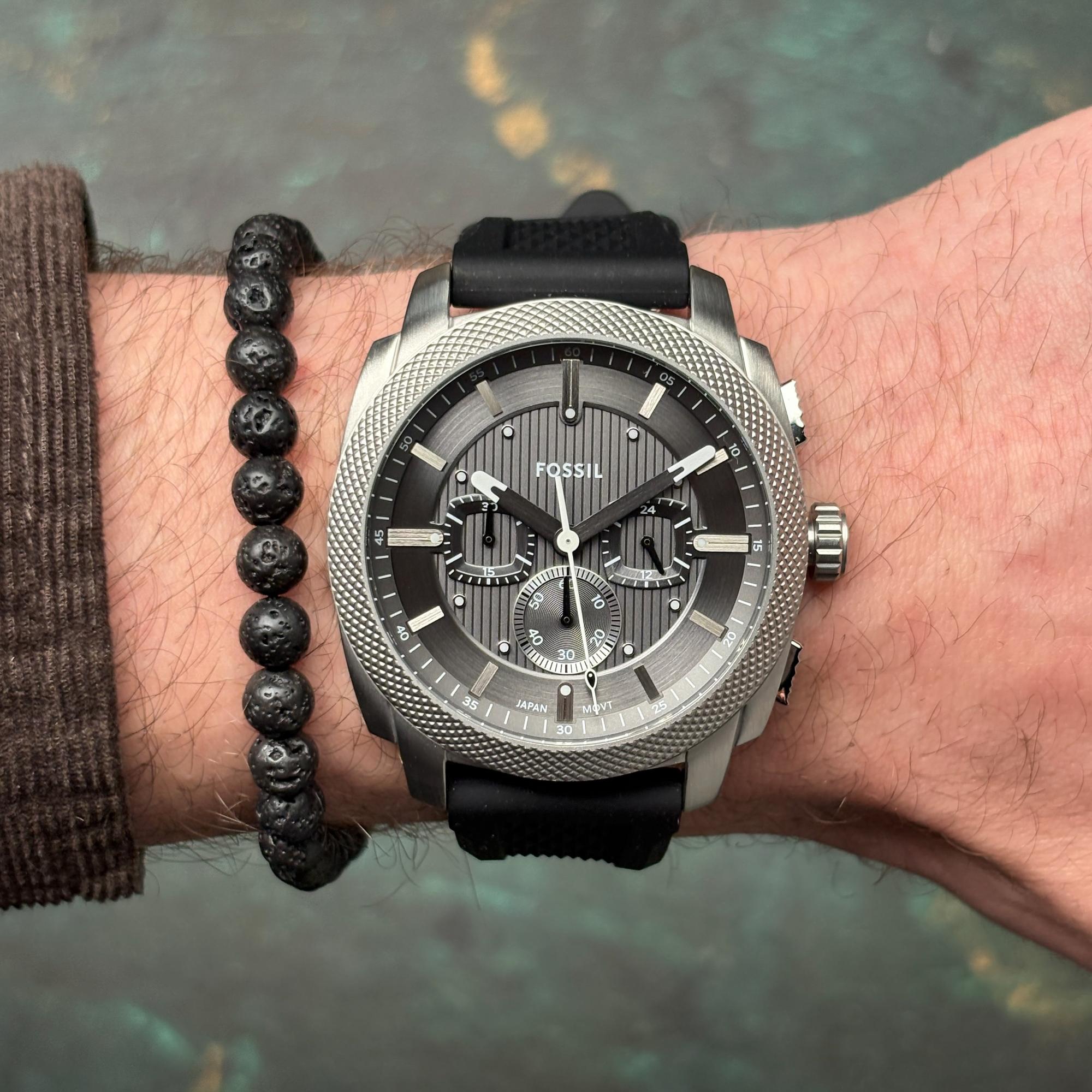 zegarek Fossil FS6145SET Machine Chronograph SET Machine mineralne