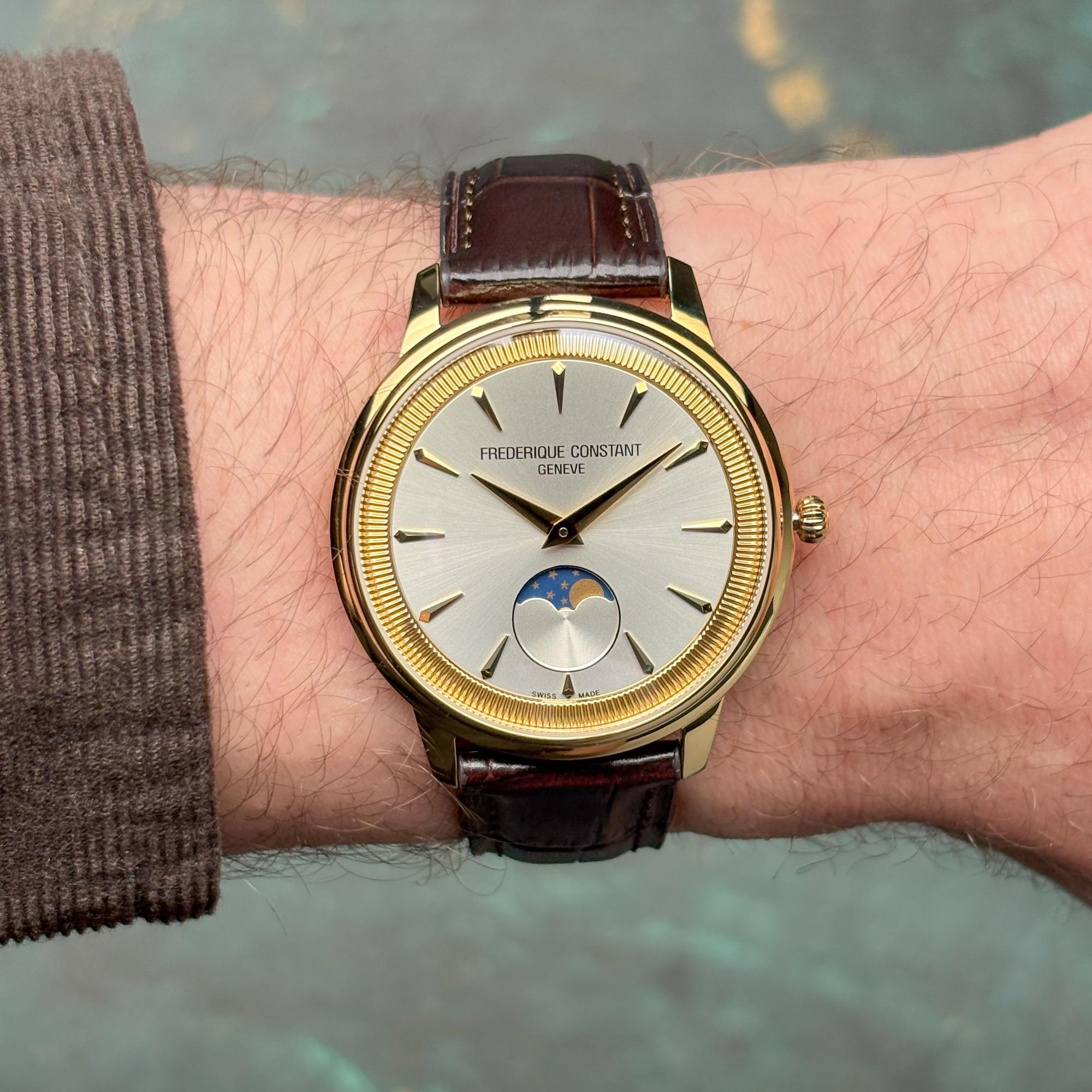 zegarek Frederique Constant FC-206S3S5 złoty Classics - miniatura 7