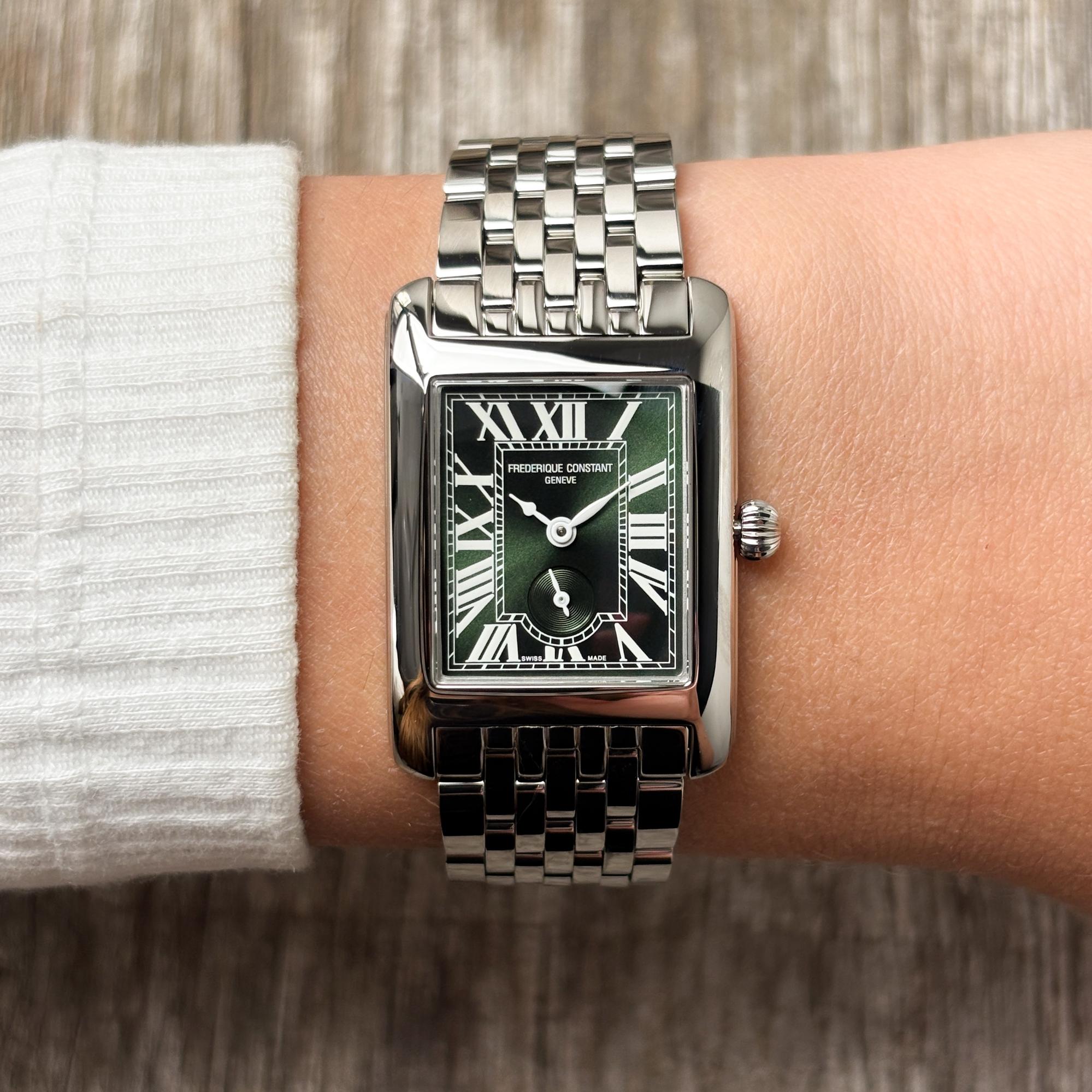 zegarek Frederique Constant FC-235GR2C6B kwarcowy damski Classics Classics Carree Small Seconds - miniatura 9