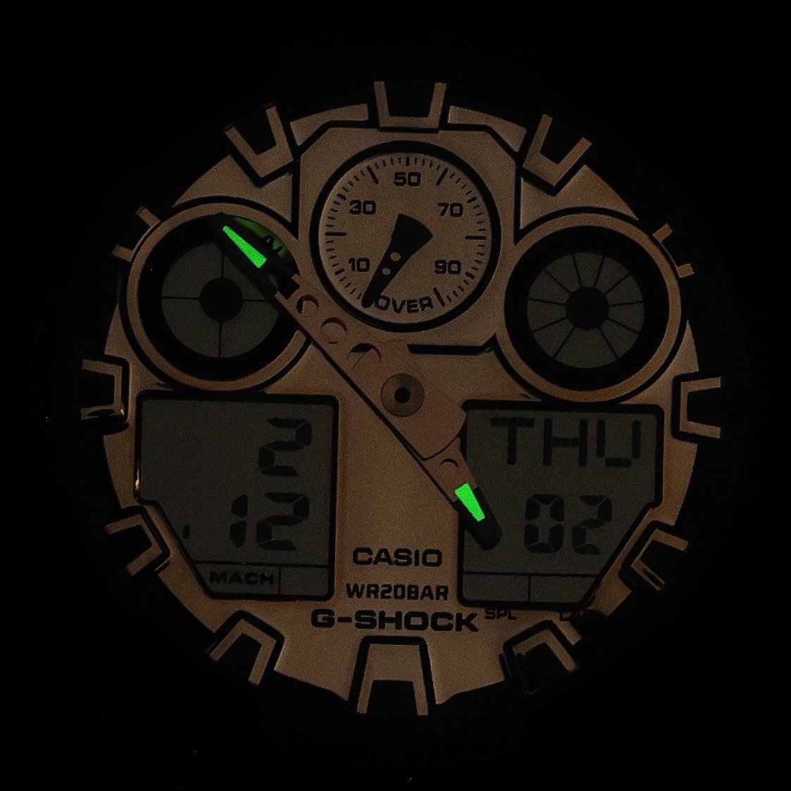 zegarek G-SHOCK GA-100GGB-1A9ER kwarcowy męski G-SHOCK Original - miniatura 5