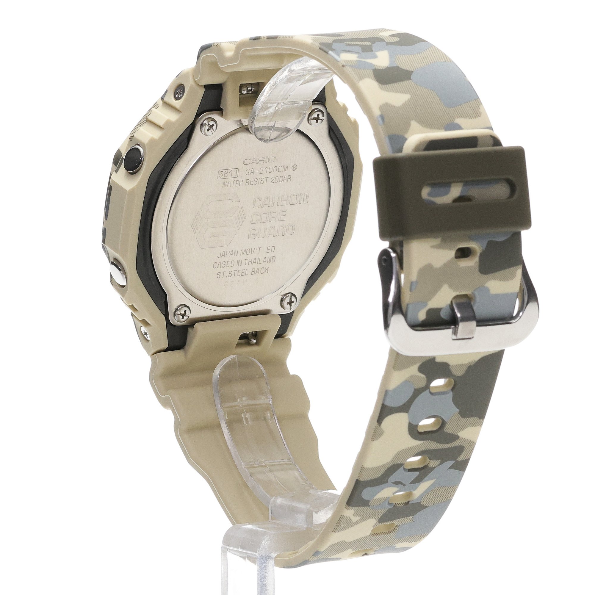 zegarek G-SHOCK GA-2100CM-5AER Octagon Camouflage CasiOak Carbon Core Guard G-SHOCK Original mineralne - miniatura 4