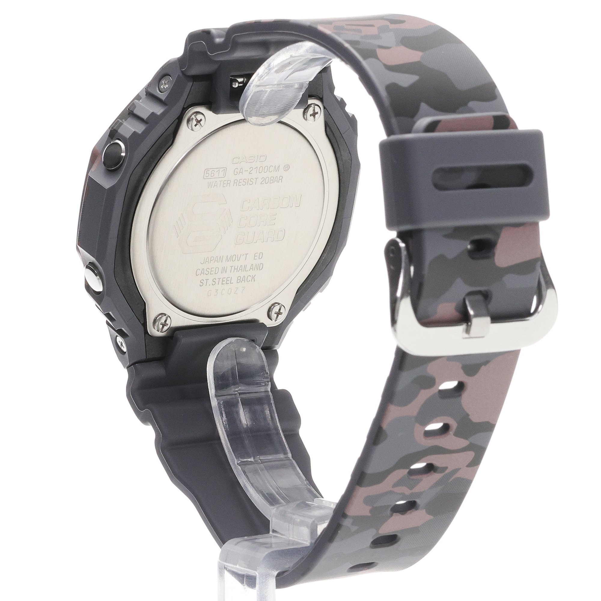 zegarek G-SHOCK GA-2100CM-8AER Octagon Camouflage CasiOak Carbon Core Guard G-SHOCK Original mineralne - miniatura 4