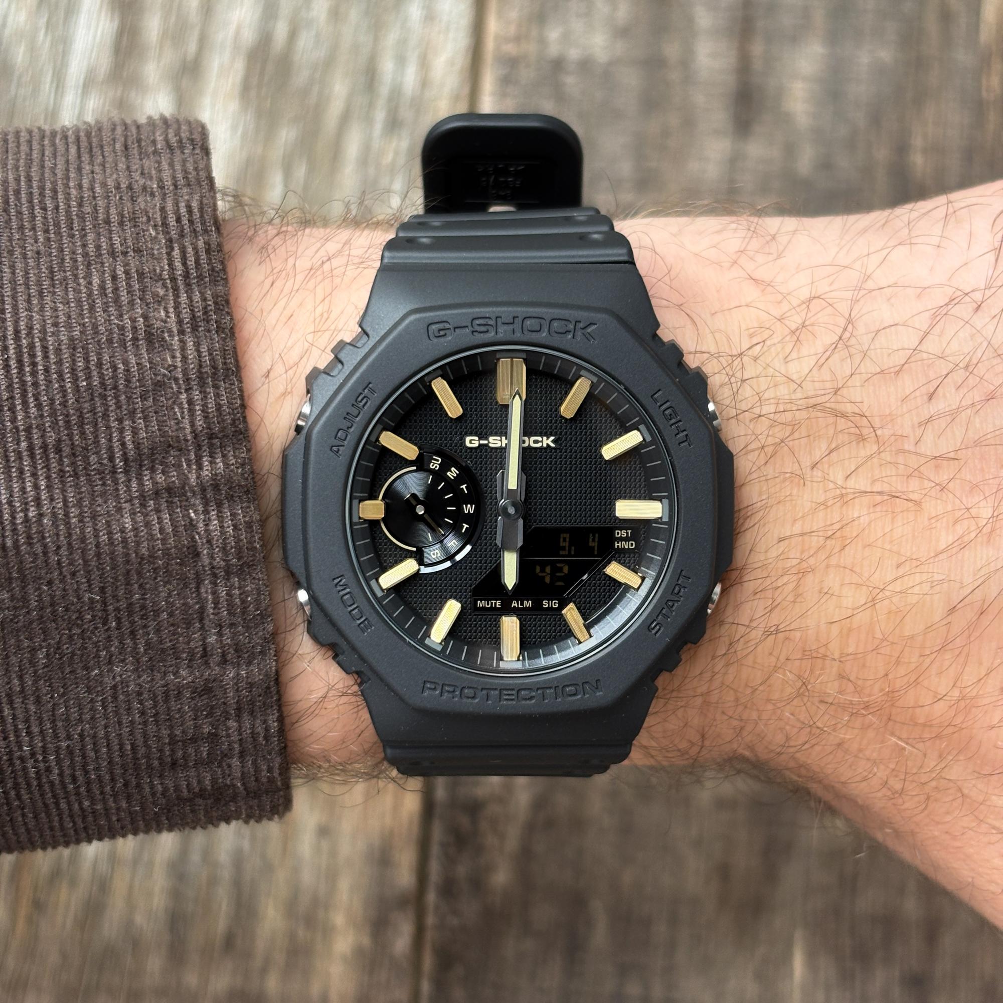 zegarek G-SHOCK GA-2100LXB-1A9ER G-Shock Luxe Black G-SHOCK Original mineralne