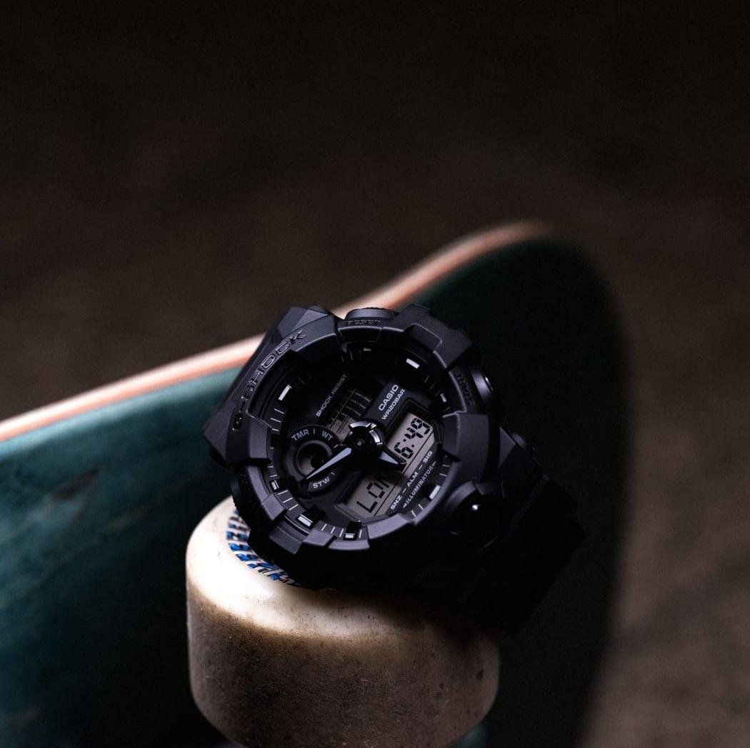 zegarek G-SHOCK GA-700BCE-1AER kwarcowy męski G-SHOCK Original UTILITY BLACK