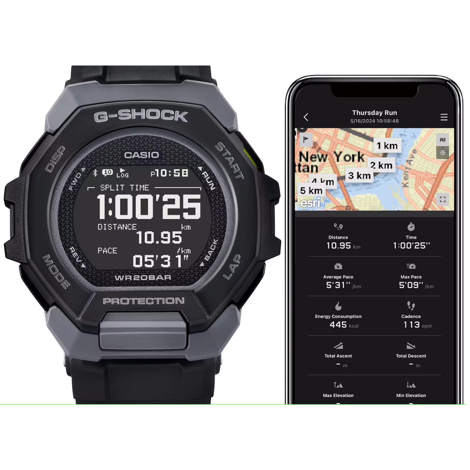 zegarek G-SHOCK GBD-300-1ER kwarcowy G-SHOCK G-SQUAD