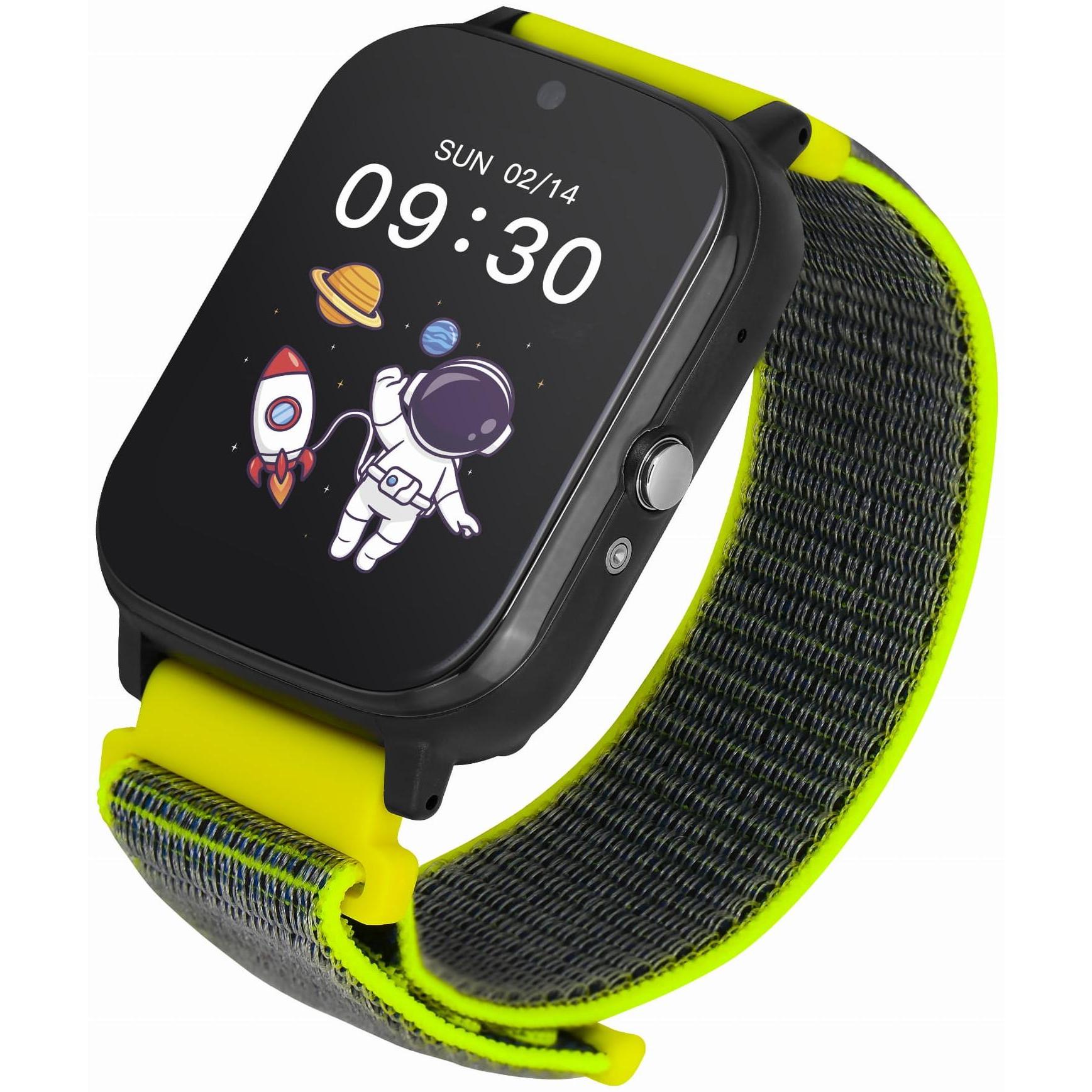 zegarek Garett 5904238485002 kwarcowy dla chłopca Dla dzieci Smartwatch Garett Kids Tech 4G Zielony Velcro - miniatura 5