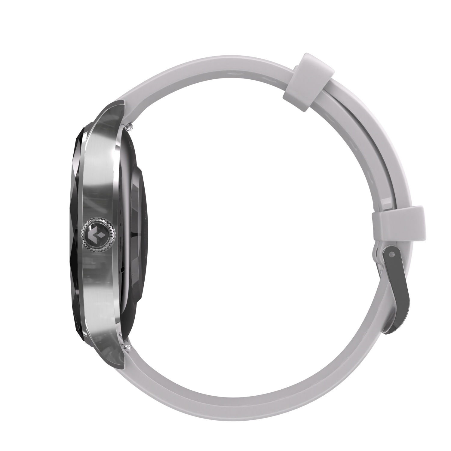 zegarek Garett 5904238486122 Smartwatch Garett Viva Srebrny Stalowy + Pasek damski z krokomierz Smartwatch