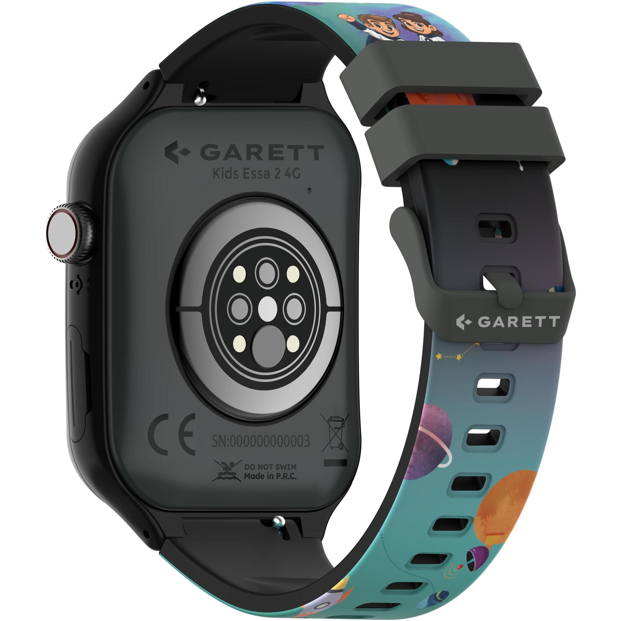 zegarek Garett 5904238487266-PAY kwarcowy dla dzieci Dla dzieci Smartwatch Garett Kids Essa 2 AI 4G Czarny zestaw z Paskiem Garett Pay
