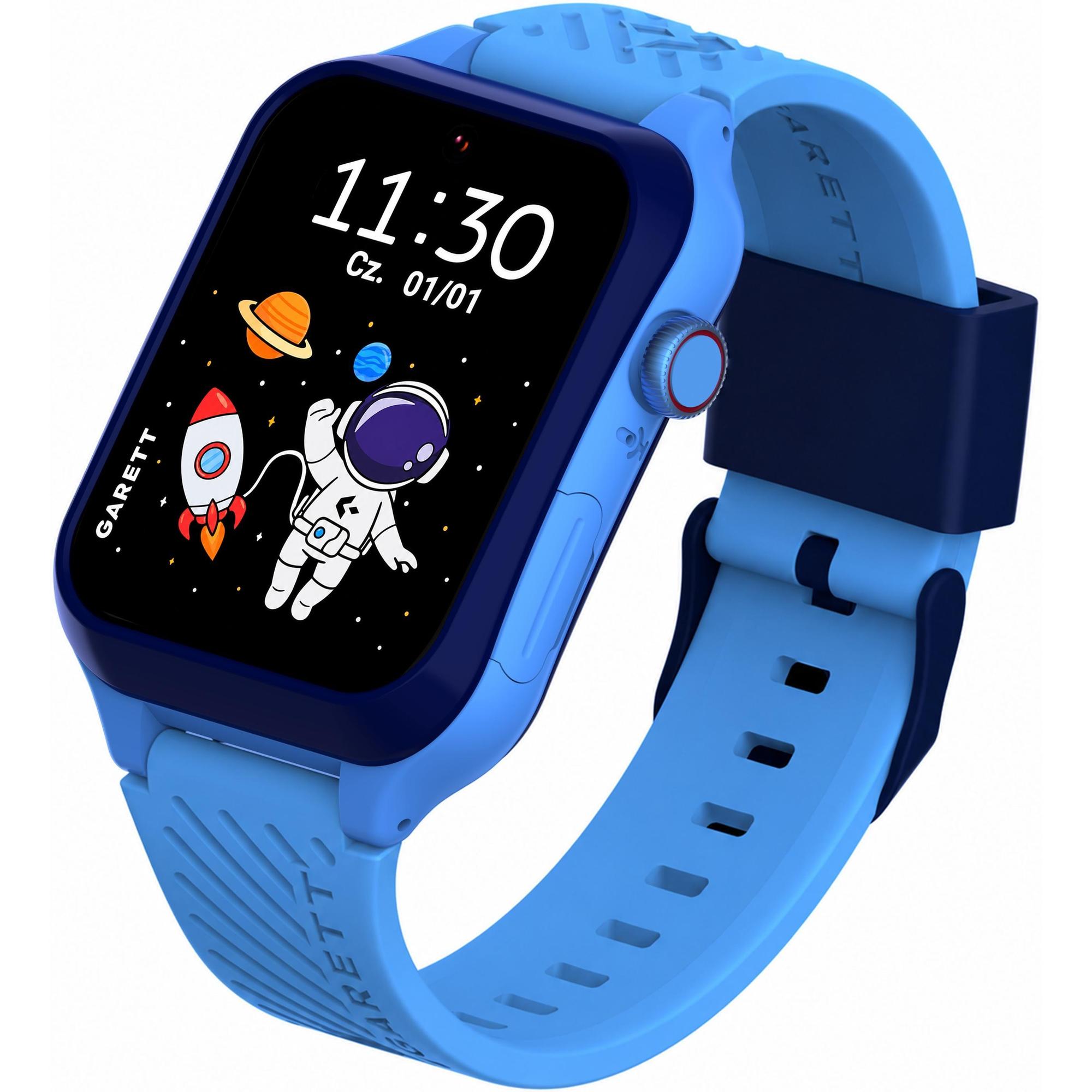 zegarek Garett 5904238487273-PAY Smartwatch Garett Kids Essa 2 AI 4G Niebieski zestaw z Paskiem Garett Pay dla dzieci z gps Dla dzieci