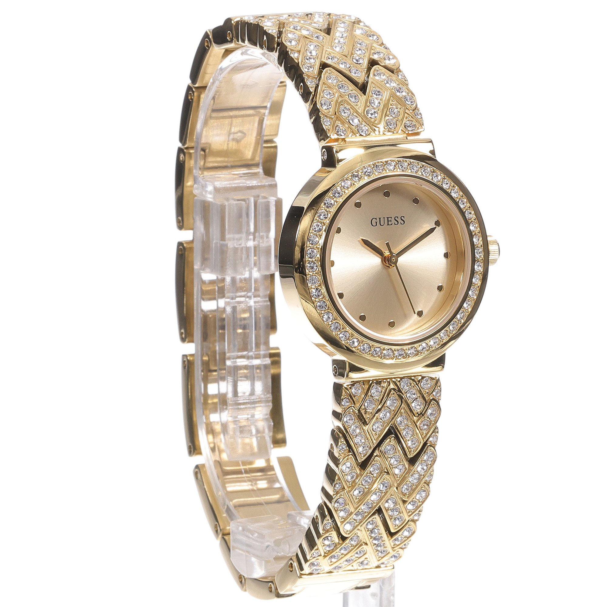 zegarek Guess GW0476L2 Treasure Bransoleta mineralne - miniatura 3
