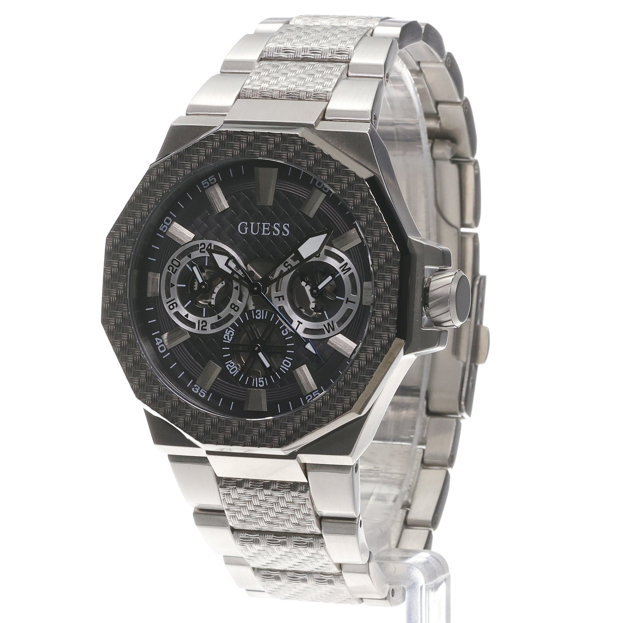 zegarek Guess GW0636G1 srebrny Bransoleta