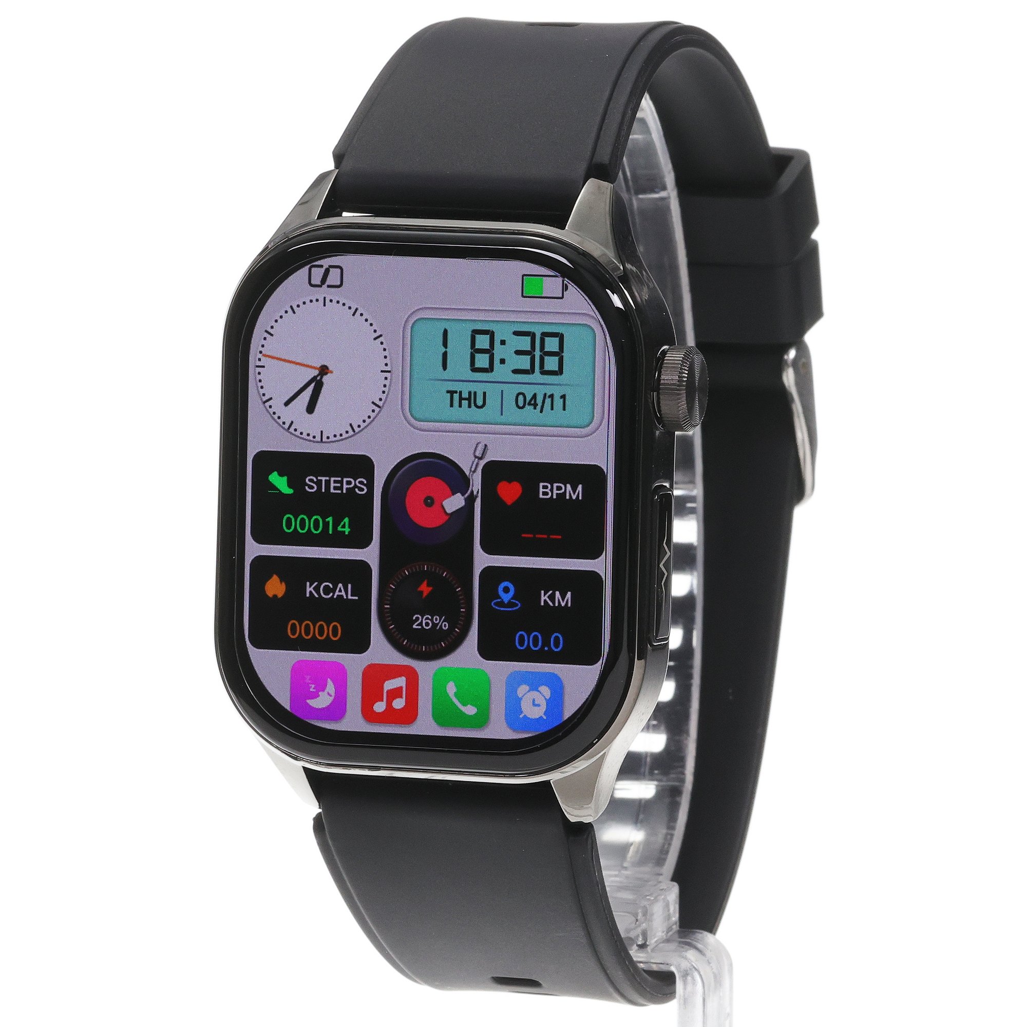 zegarek Hagen HB3014534 kwarcowy męski Smartwatch Smartwatch HB30 Czarny