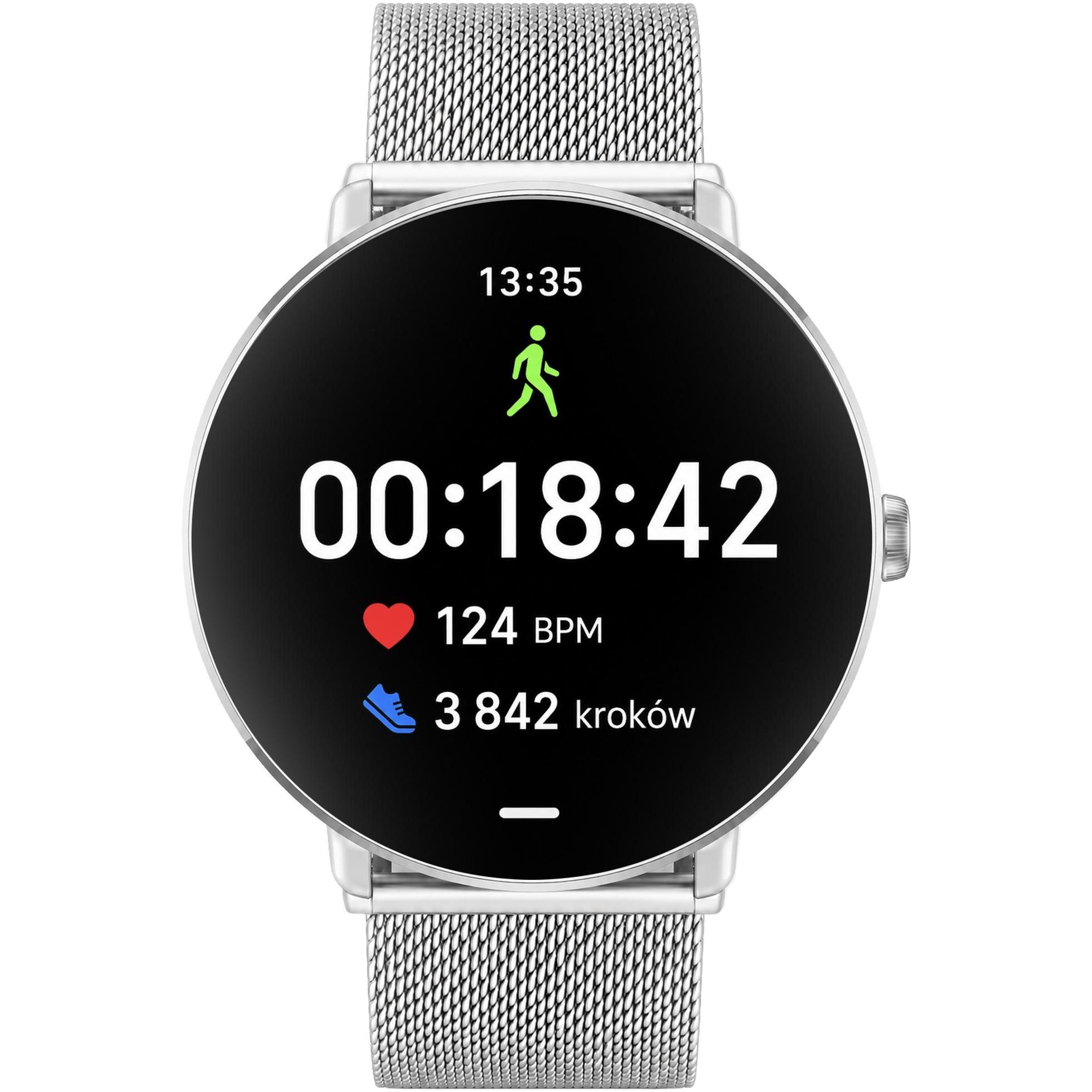 zegarek Hagen HB391111411 kwarcowy damski Smartwatch HB39 Srebrny - miniatura 6