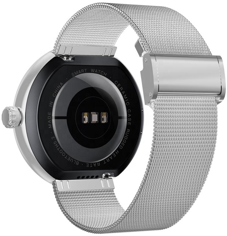 zegarek Hagen HC8311114115312-SET Smartwatch HC83 Srebrny + srebrny pasek damski z krokomierz Smartwatch