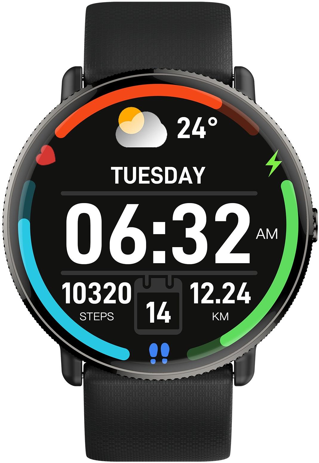 zegarek Hagen HC9314534 Smartwatch HC93 Czarny damski z krokomierz Smartwatch