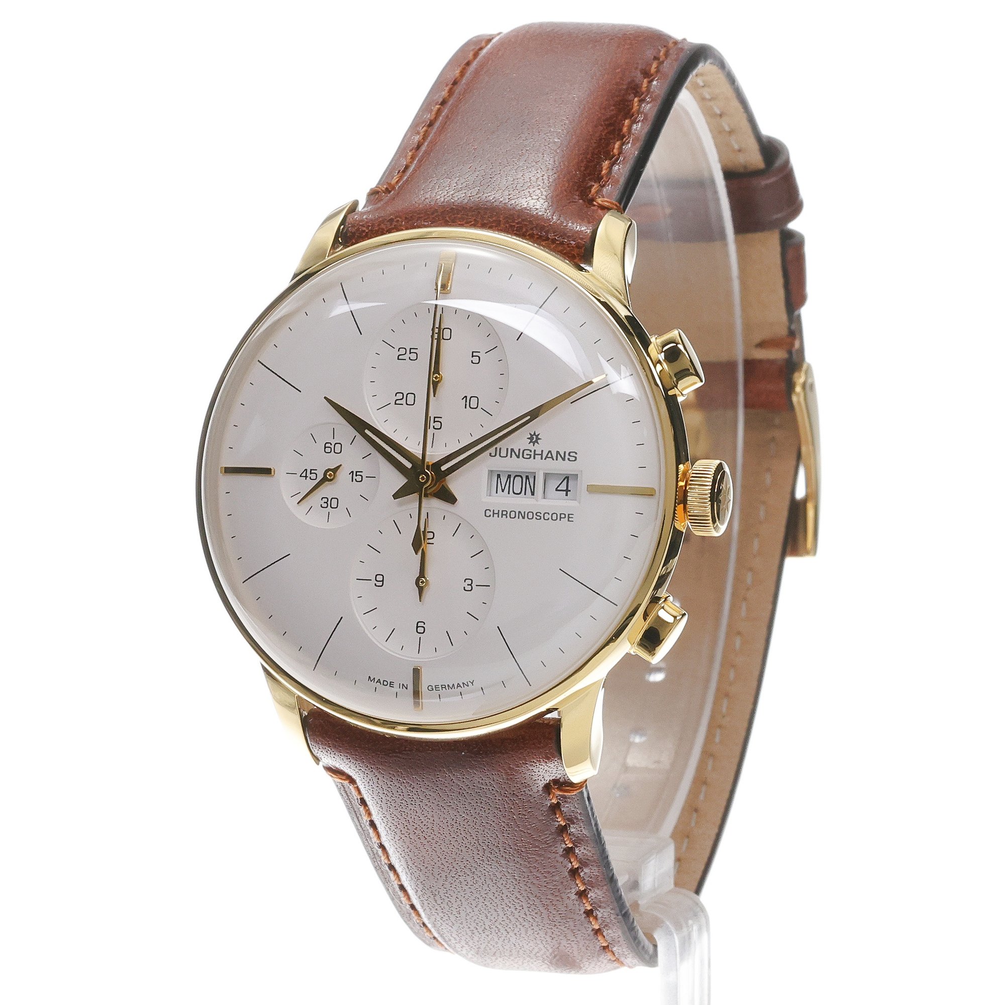 zegarek Junghans 27-762003 automatyczny męski Meister Meister Chronoscope Date English - miniatura 2
